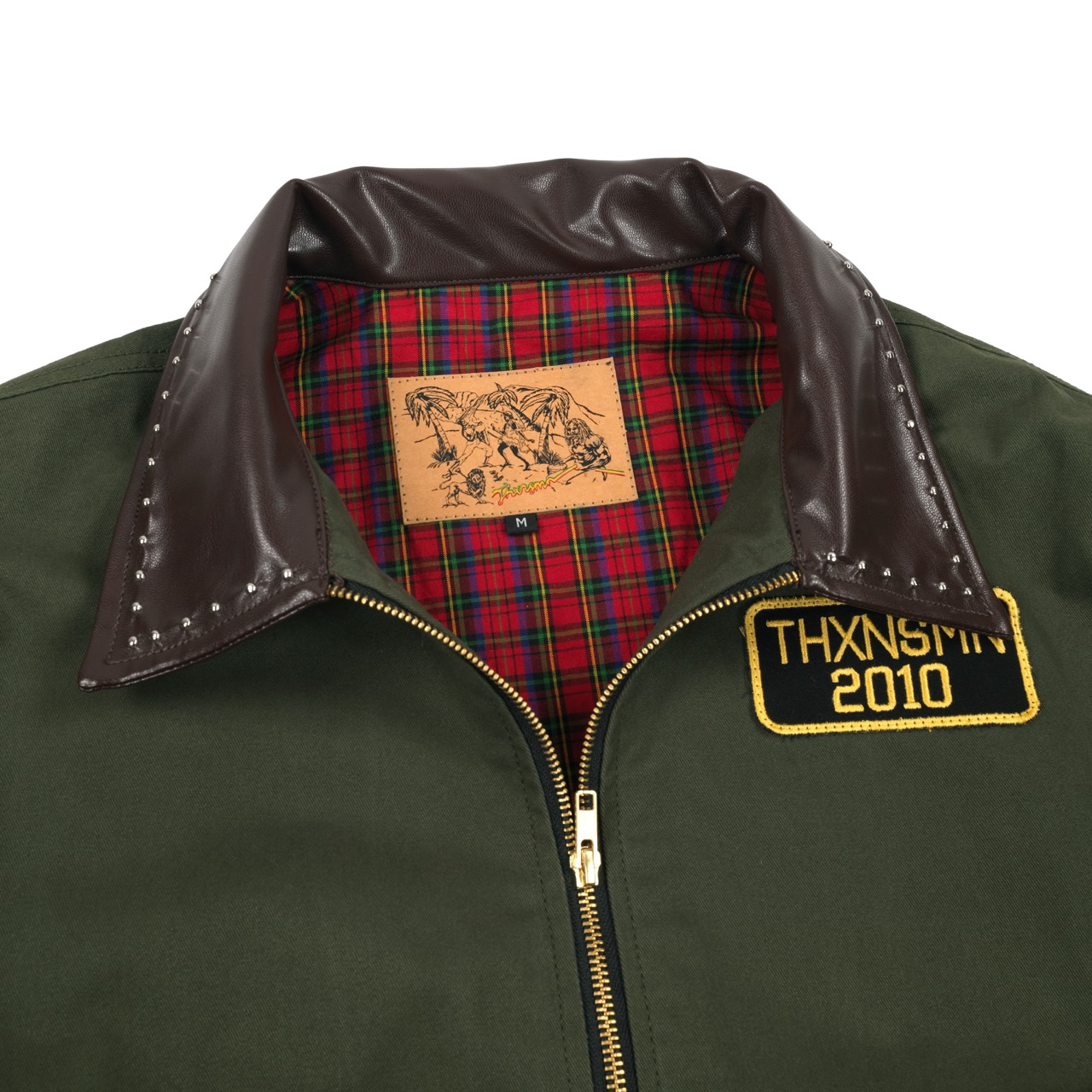Jacket Gamila Leyra Olive Collar Brown Thanksinsomnia