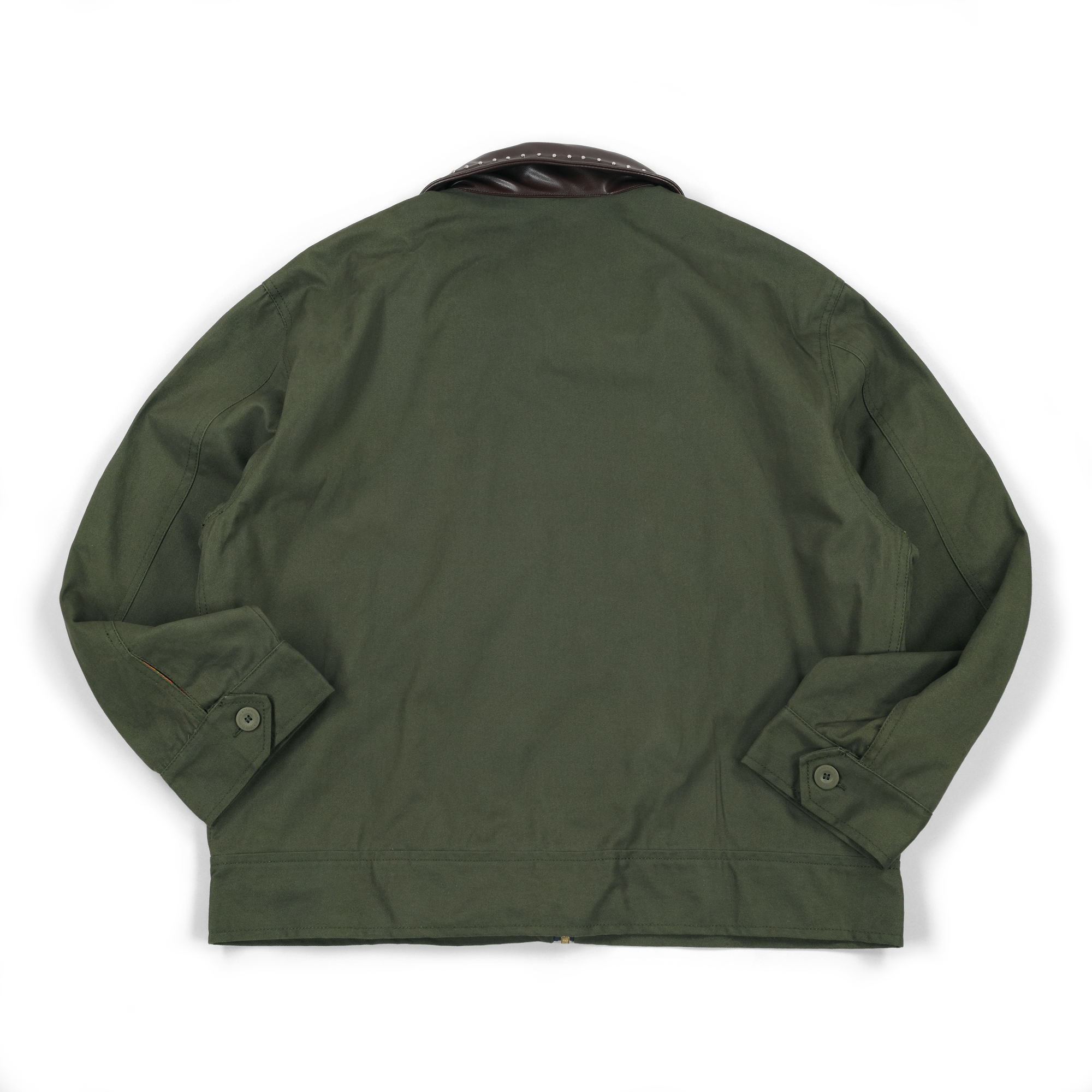 Jacket Gamila Leyra Olive Collar Brown Thanksinsomnia