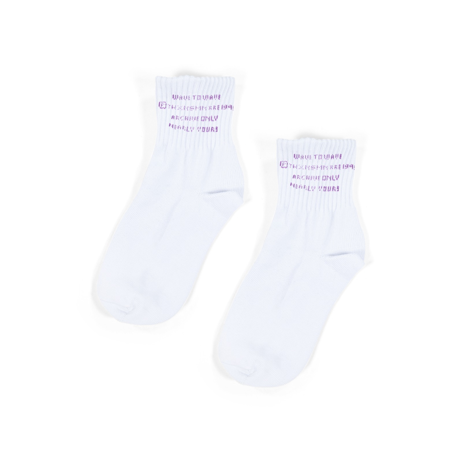 Socks Falisha White - Low Cut Thanksinsomnia