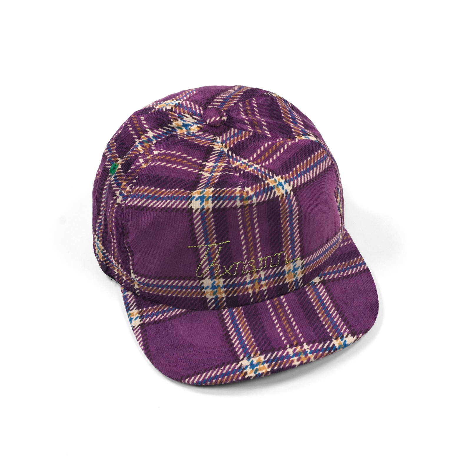 Hat Zelie Plaid Corduroy Purple Thanksinsomnia