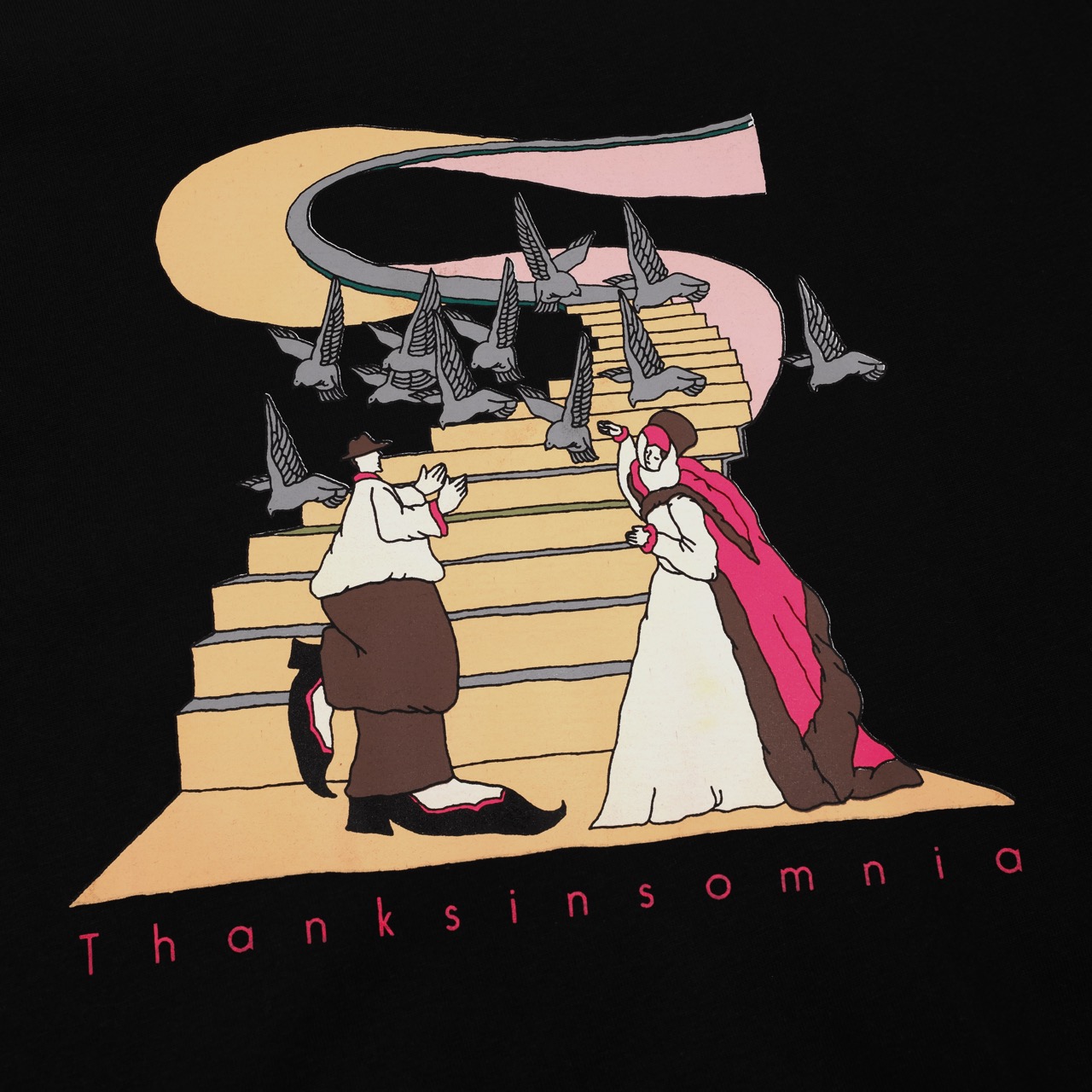 Tshirt Mishall Black Thanksinsomnia