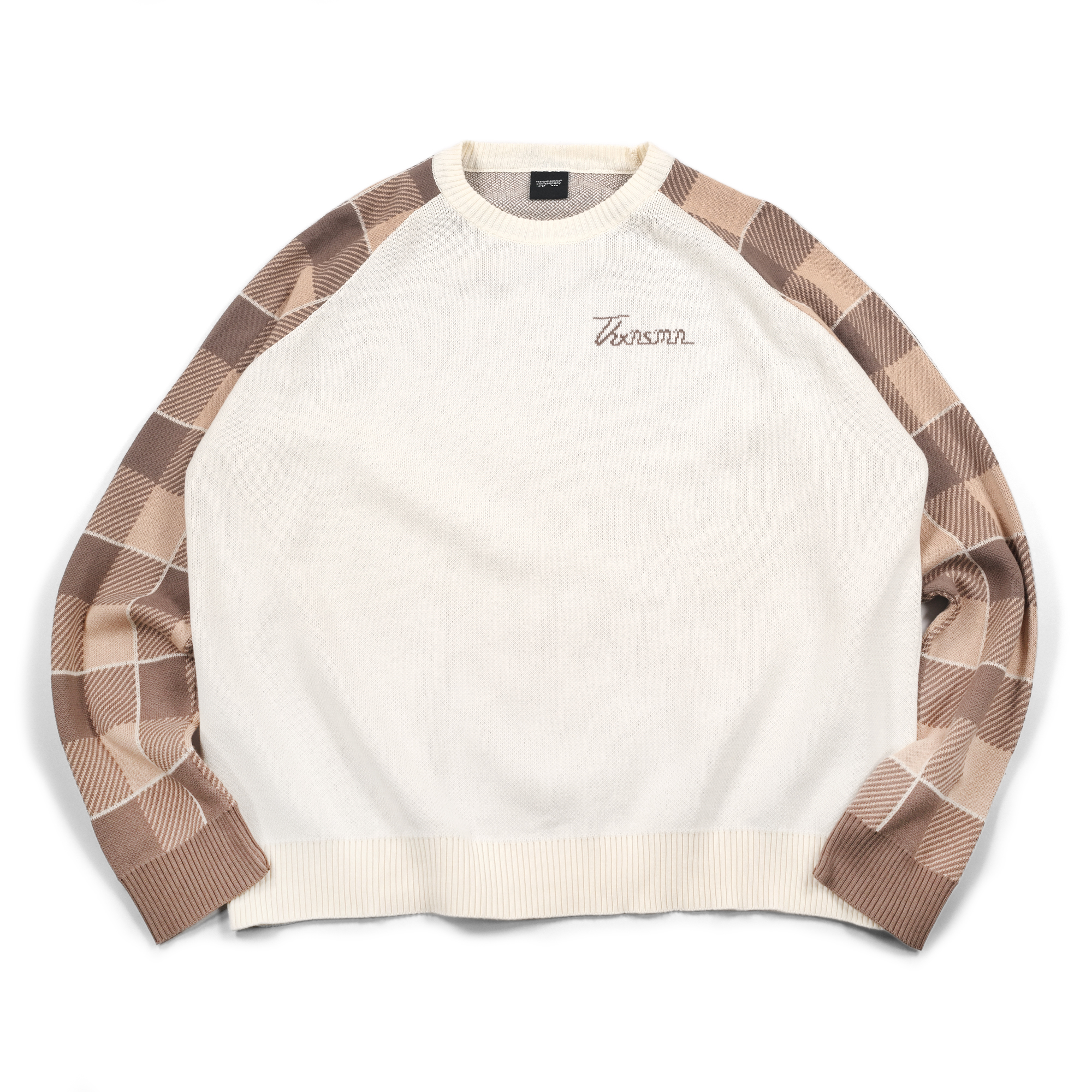 Sweater Trifesa Broken White Brown Thanksinsomnia