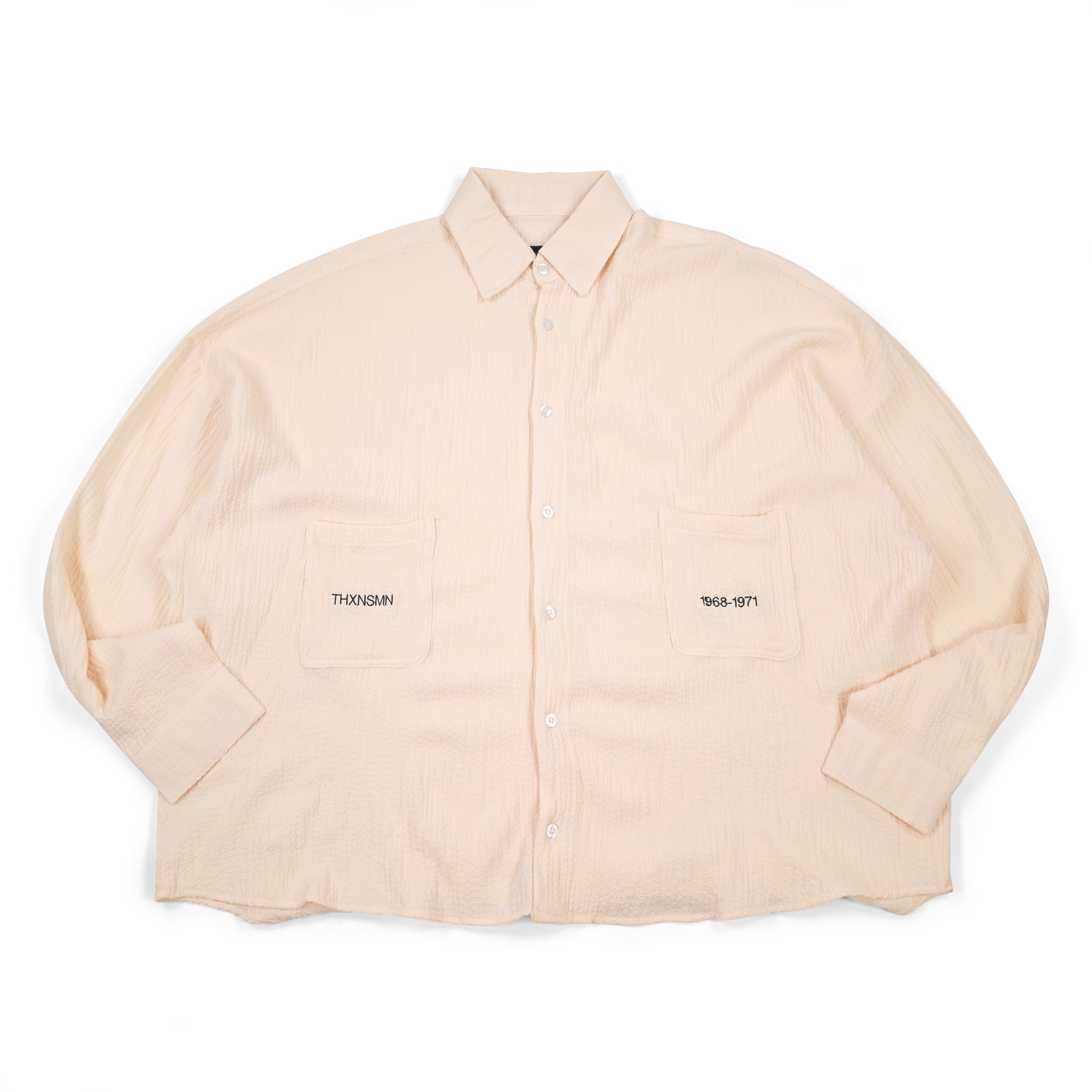 03 - Oversized Long Shirt Hazera Light Beige Thanksinsomnia