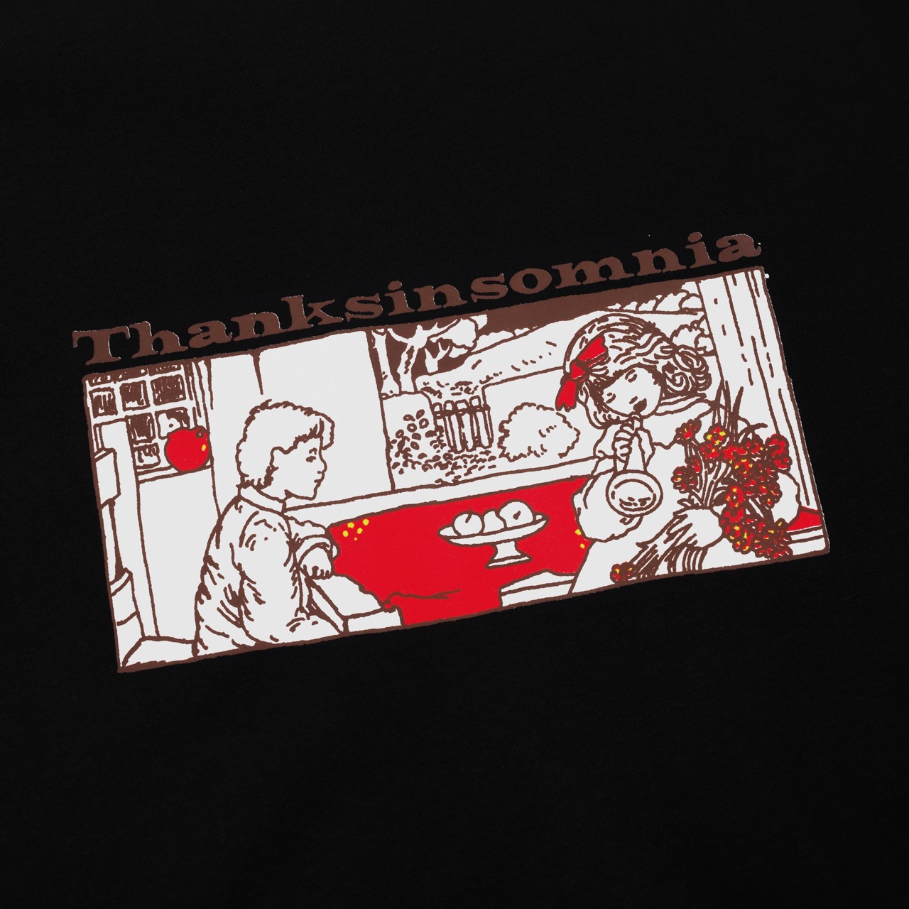 Tshirt Gretya Black Thanksinsomnia