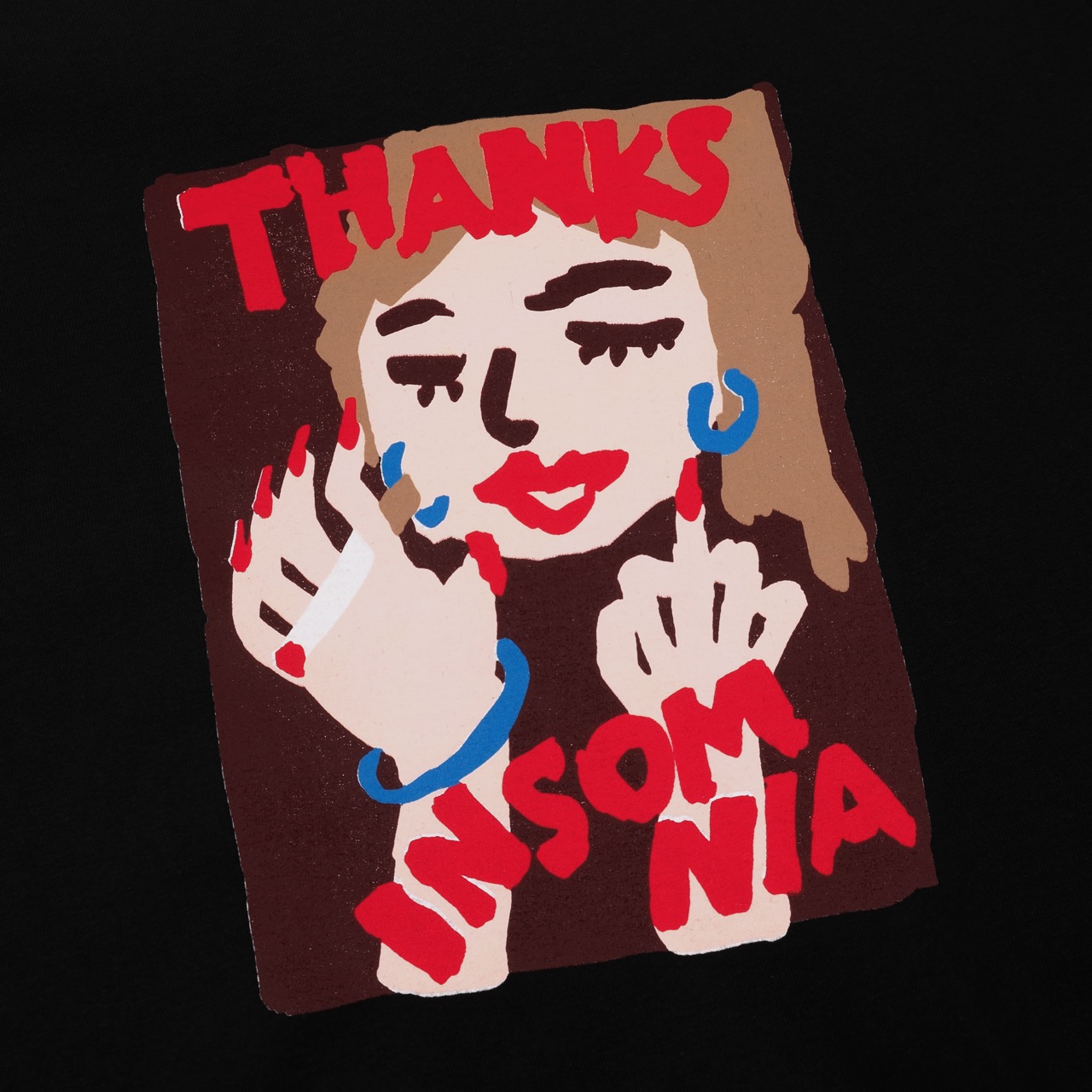 Tshirt Graziella Black Thanksinsomnia