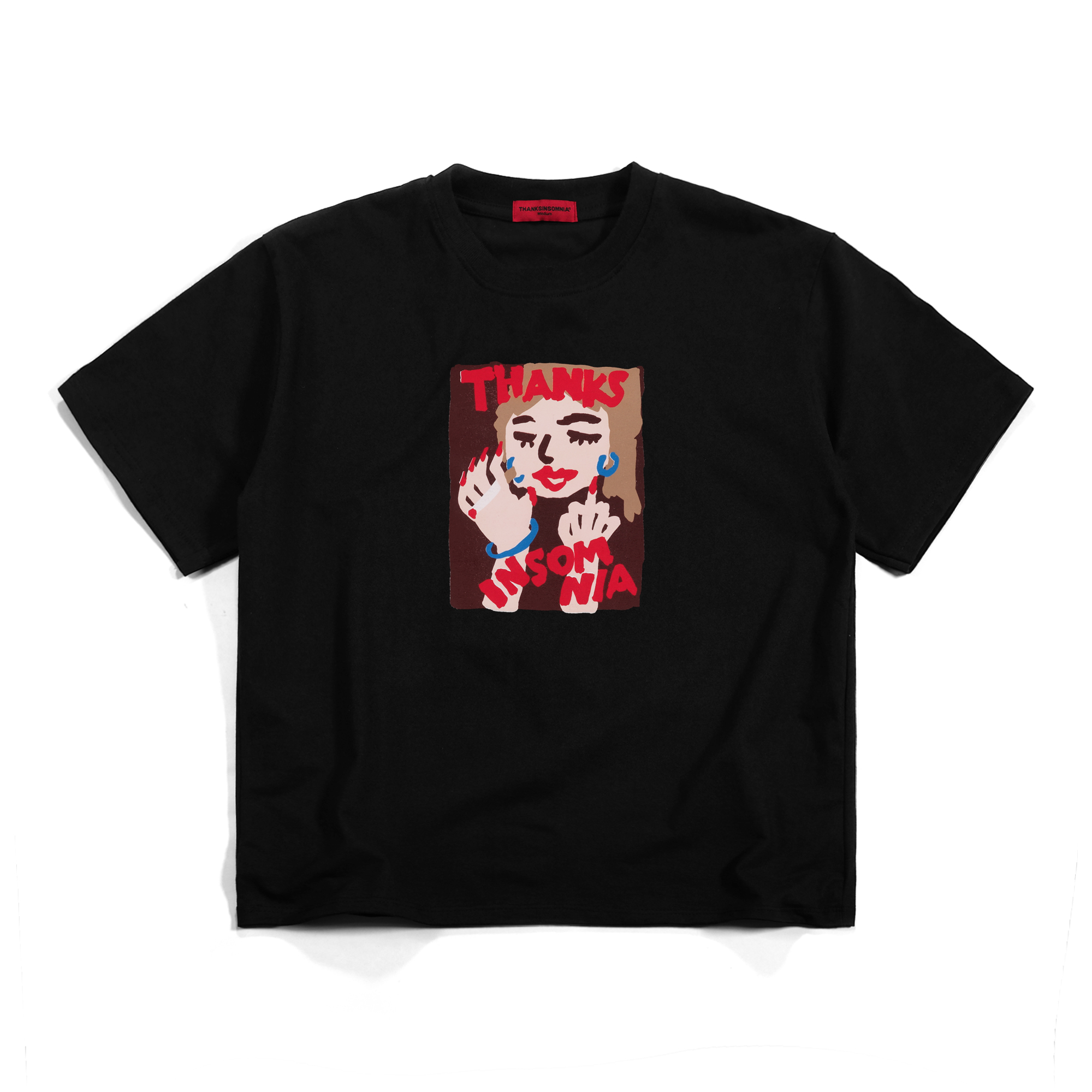 Tshirt Graziella Black Thanksinsomnia