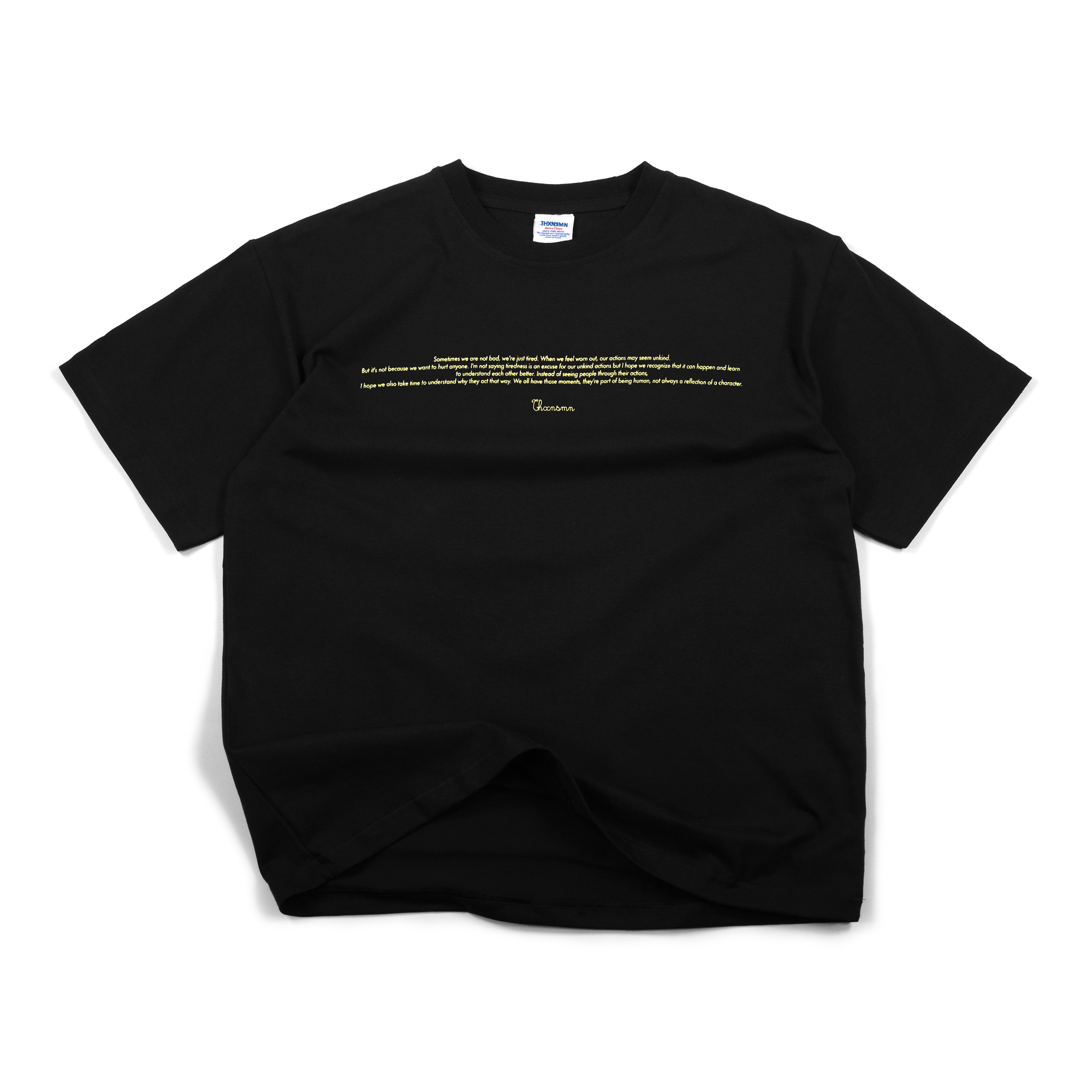 Tshirt Typo Olenera Black Thanksinsomnia