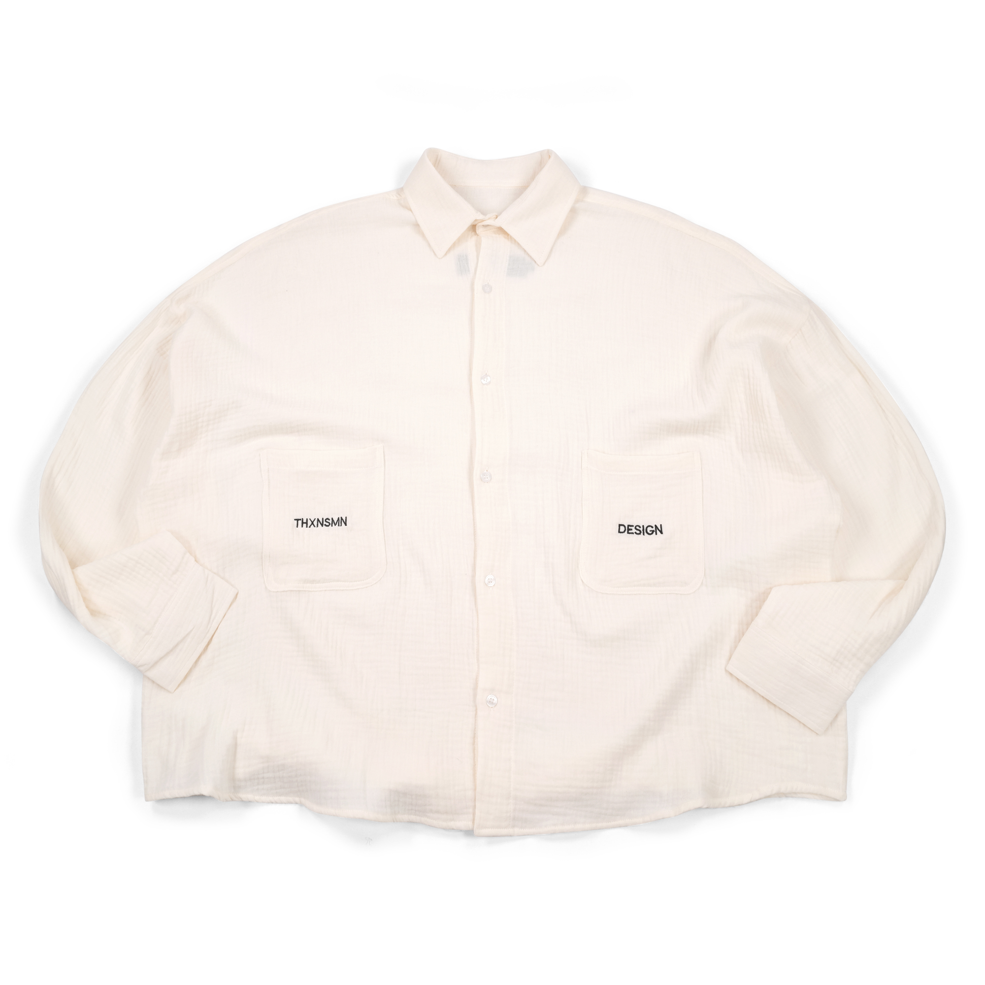 04 - Oversized Long Shirt Syelomitha Broken White Thanksinsomnia