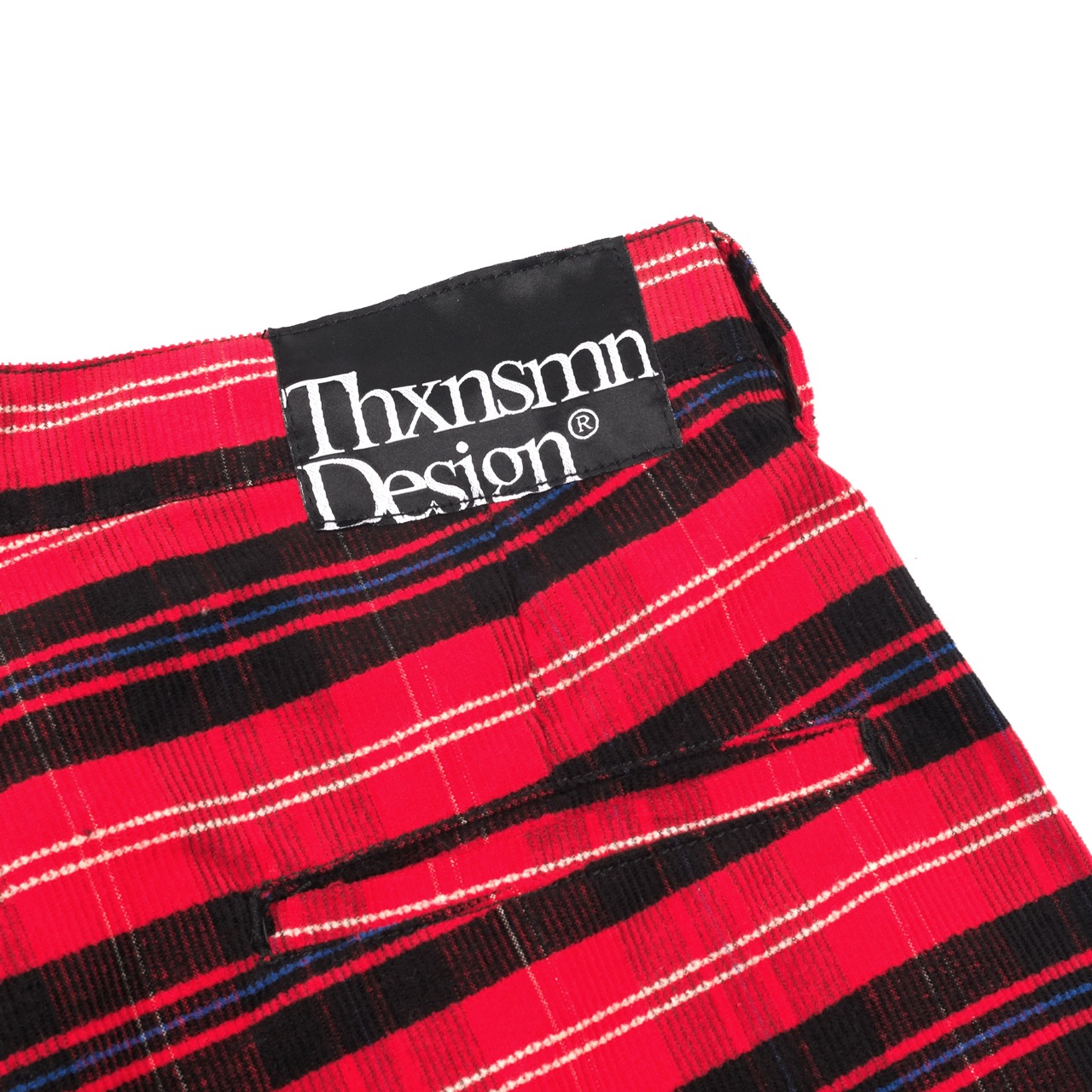 Jorts Kysetta Red Black Plaid Corduroy Thanksinsomnia