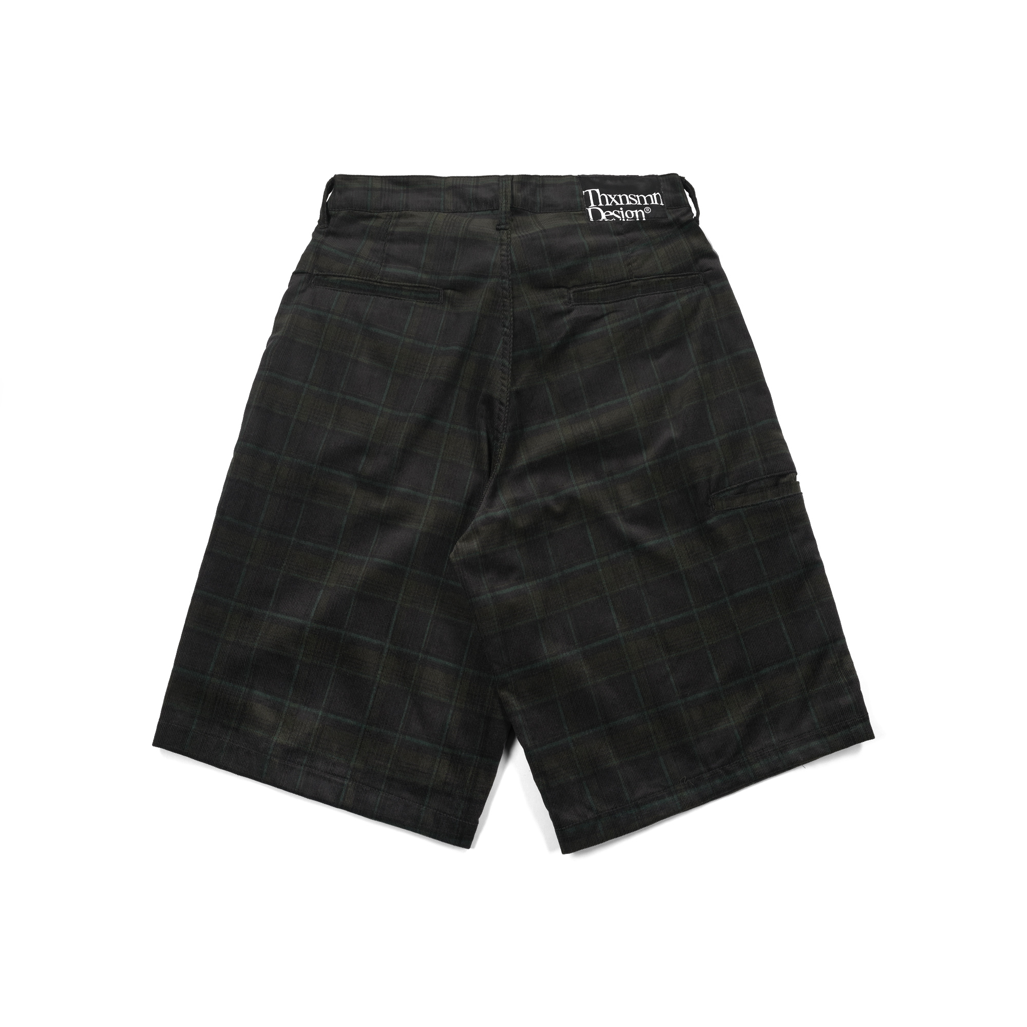 Jorts Kysetta Dark Green Plaid Corduroy Thanksinsomnia