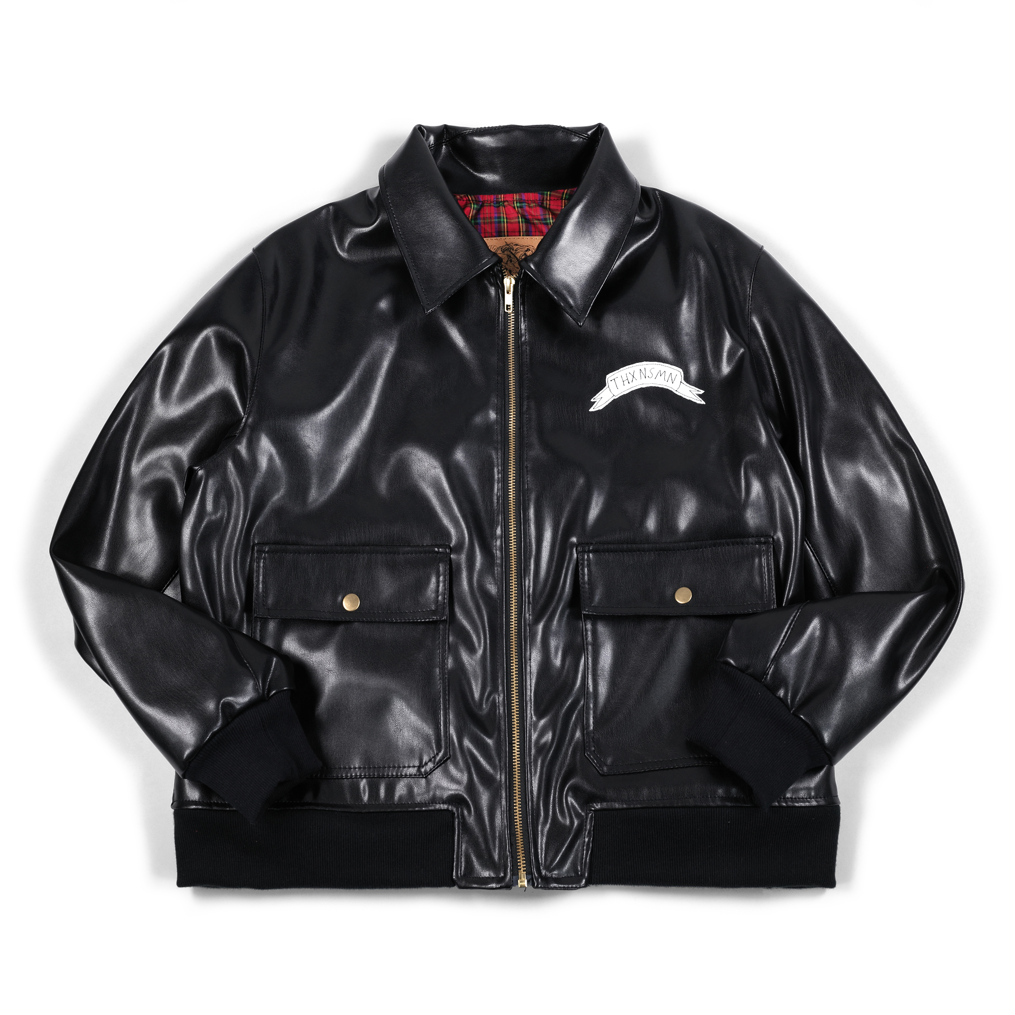 Synthetic Leather Jacket Barbara Glory Black Thanksinsomnia