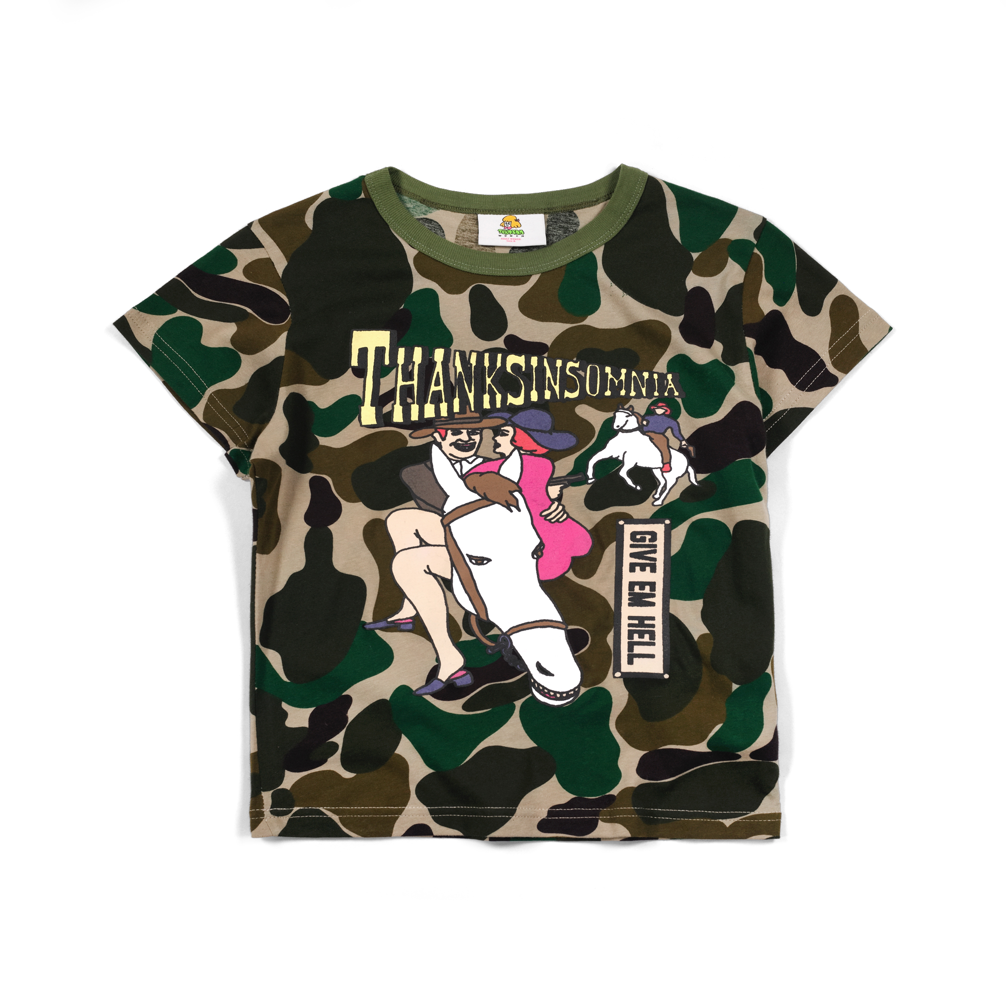 Baby Tee Tetiana Camo Thanksinsomnia Girls