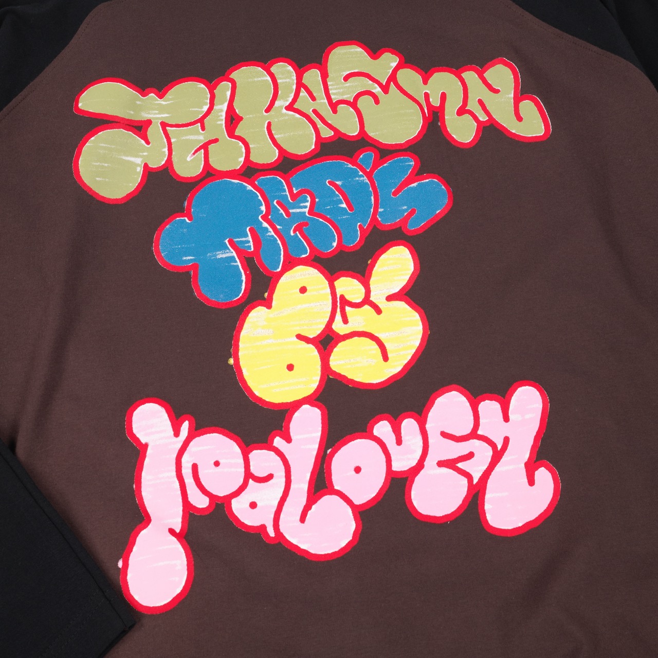 Raglan Longsleeve Ginny Brown Black Thanksinsomnia