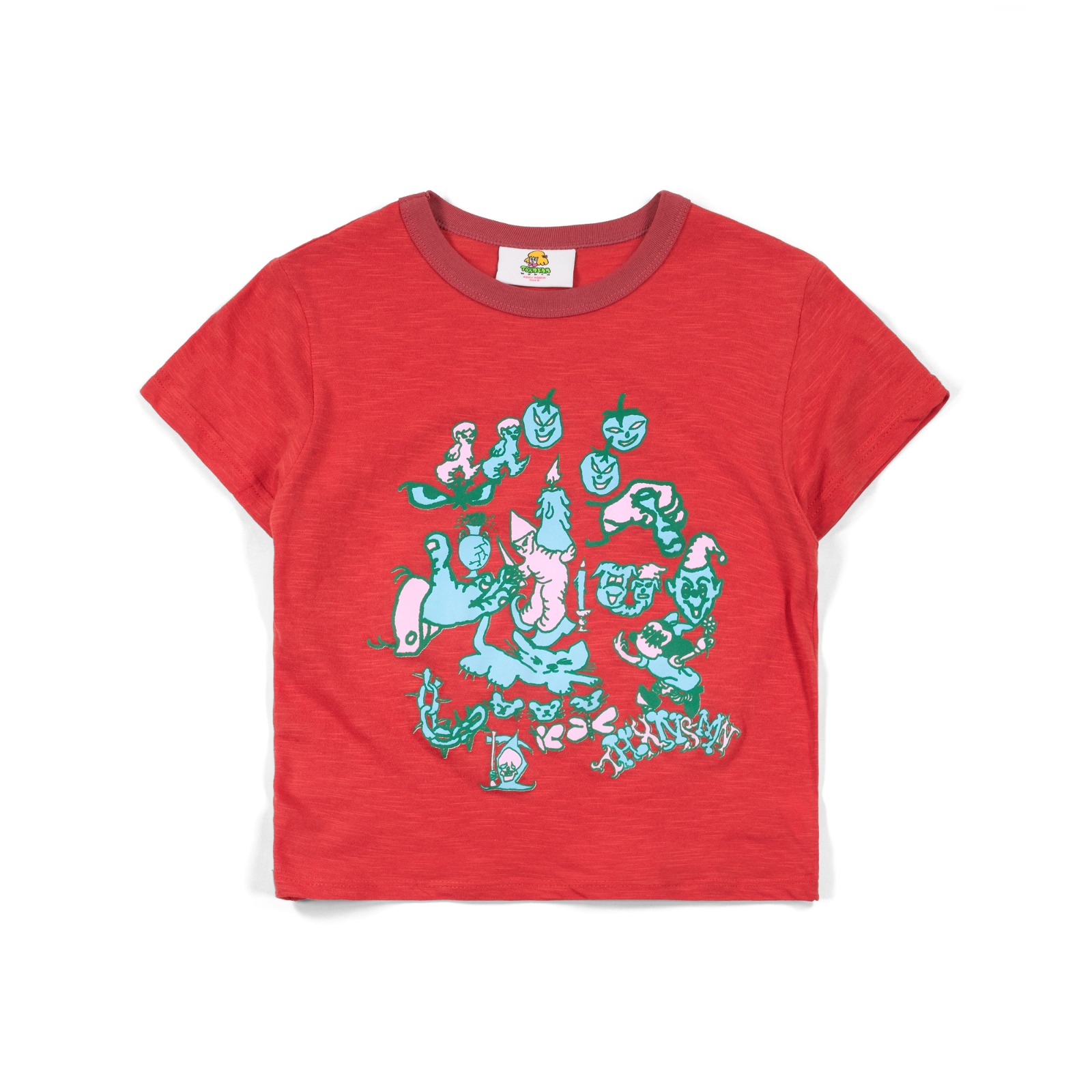 Baby Tee Iredda Coral Red Thanksinsomnia Girls