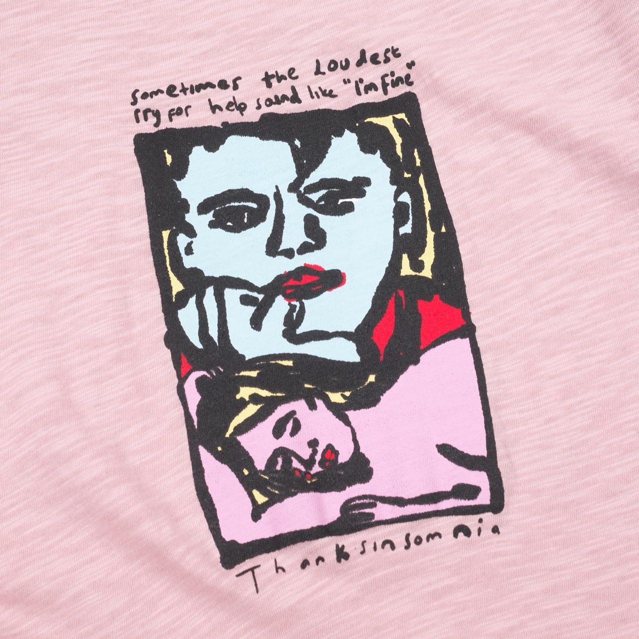 Baby Tee Karinata Pink Thanksinsomnia Girls