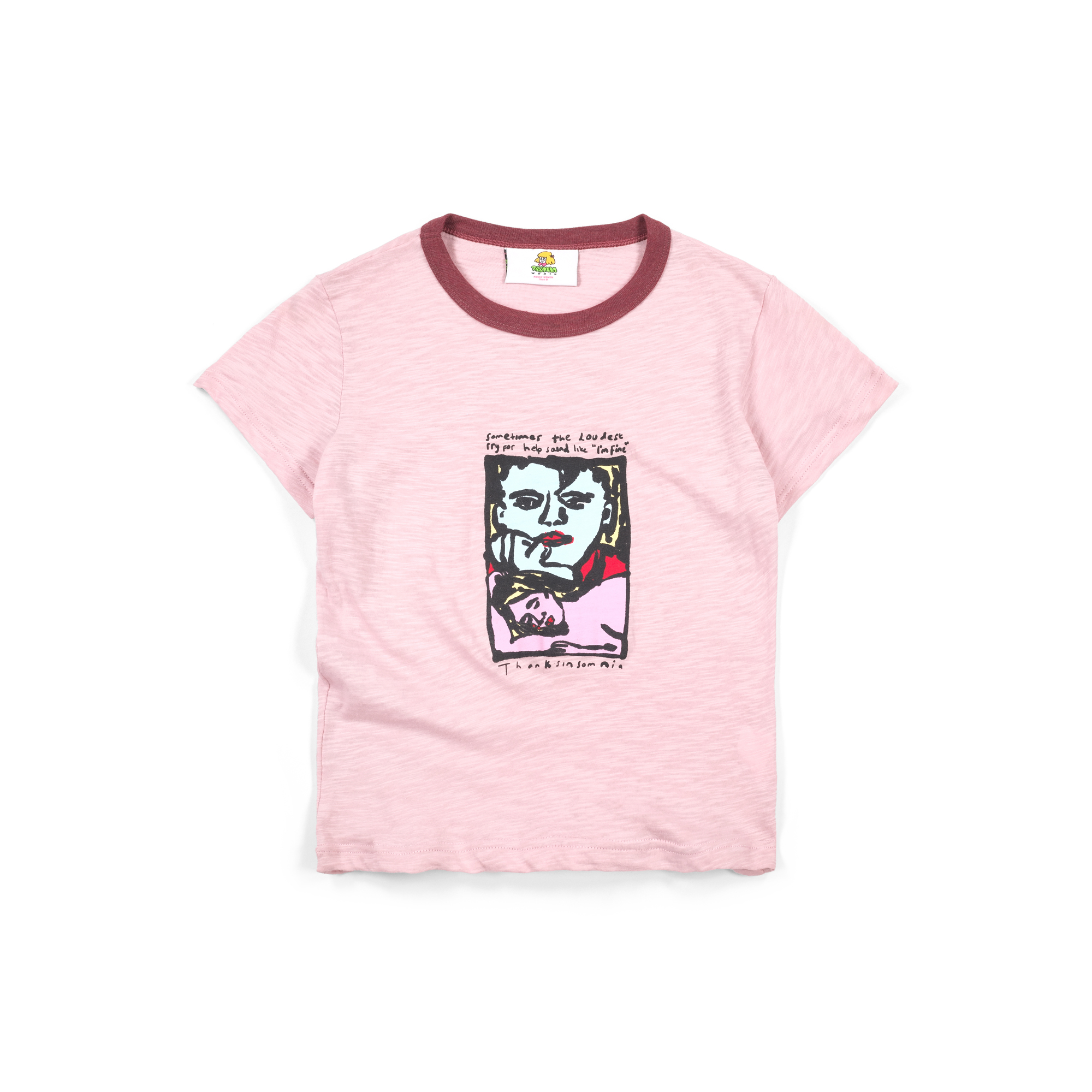 Baby Tee Karinata Pink Thanksinsomnia Girls
