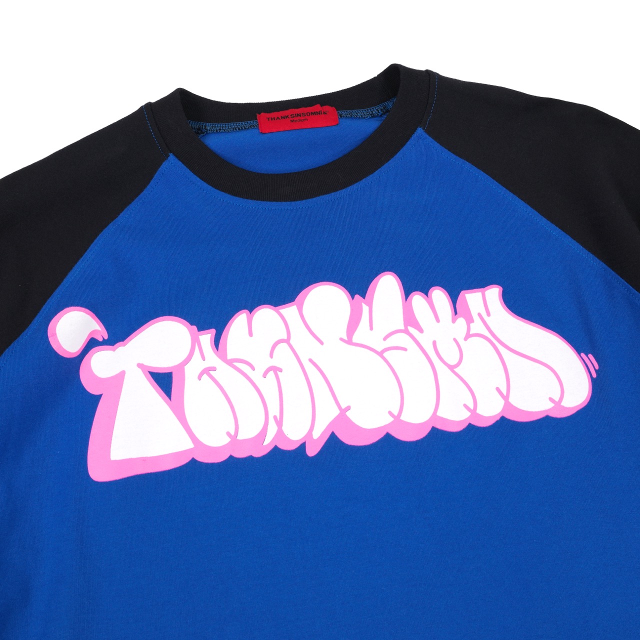 Raglan Longsleeve Vazea Blue Black Thanksinsomnia