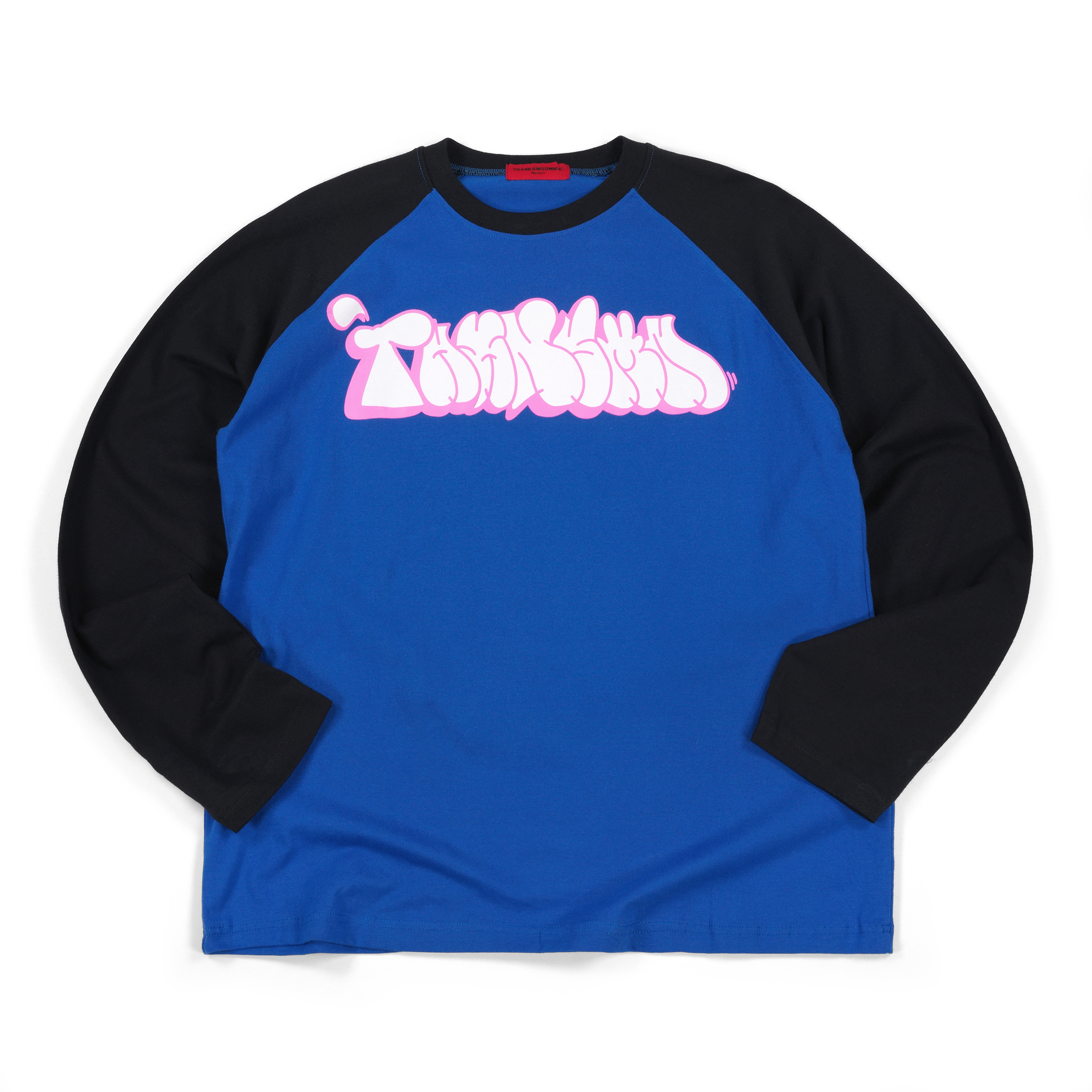 Raglan Longsleeve Vazea Blue Black Thanksinsomnia