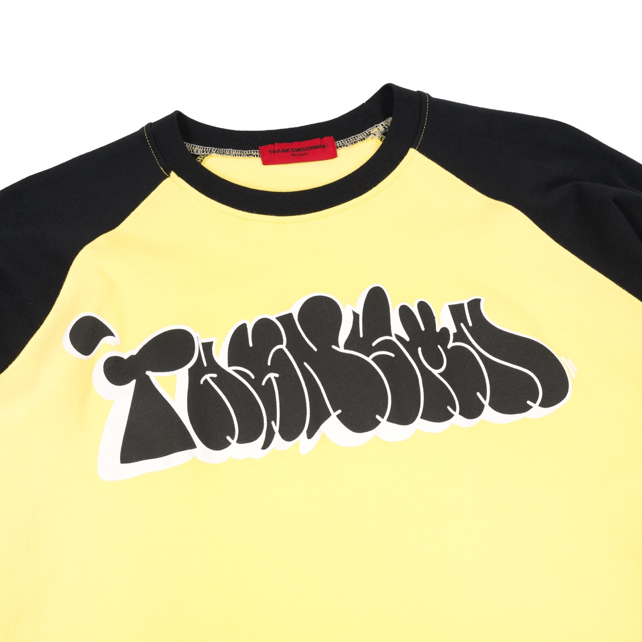 Raglan Longsleeve Vazea Yellow Black Thanksinsomnia