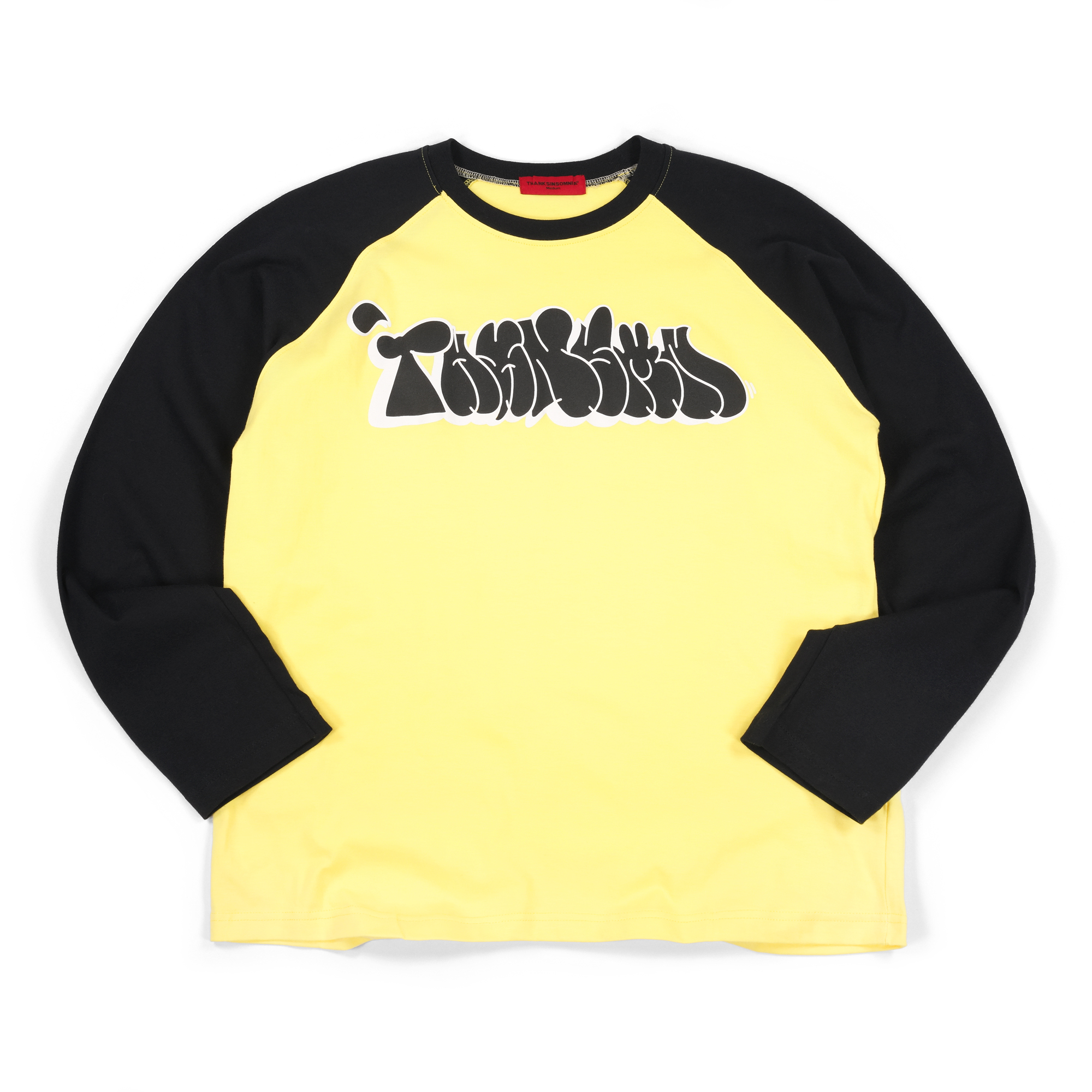 Raglan Longsleeve Vazea Yellow Black Thanksinsomnia