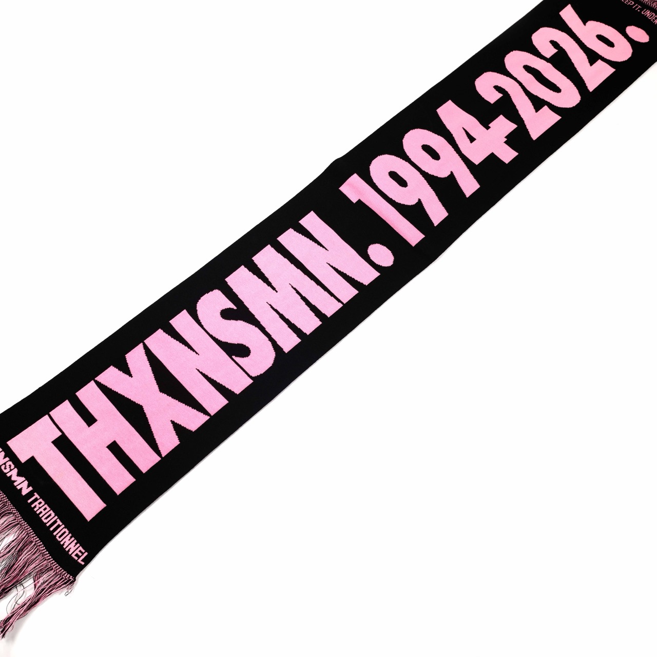 Knit Scarf Evalyna Pink Black Thanksinsomnia