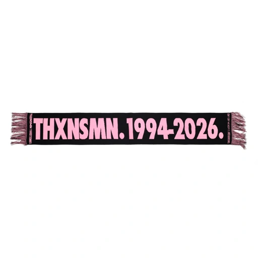 Knit Scarf Evalyna Pink Black Thanksinsomnia