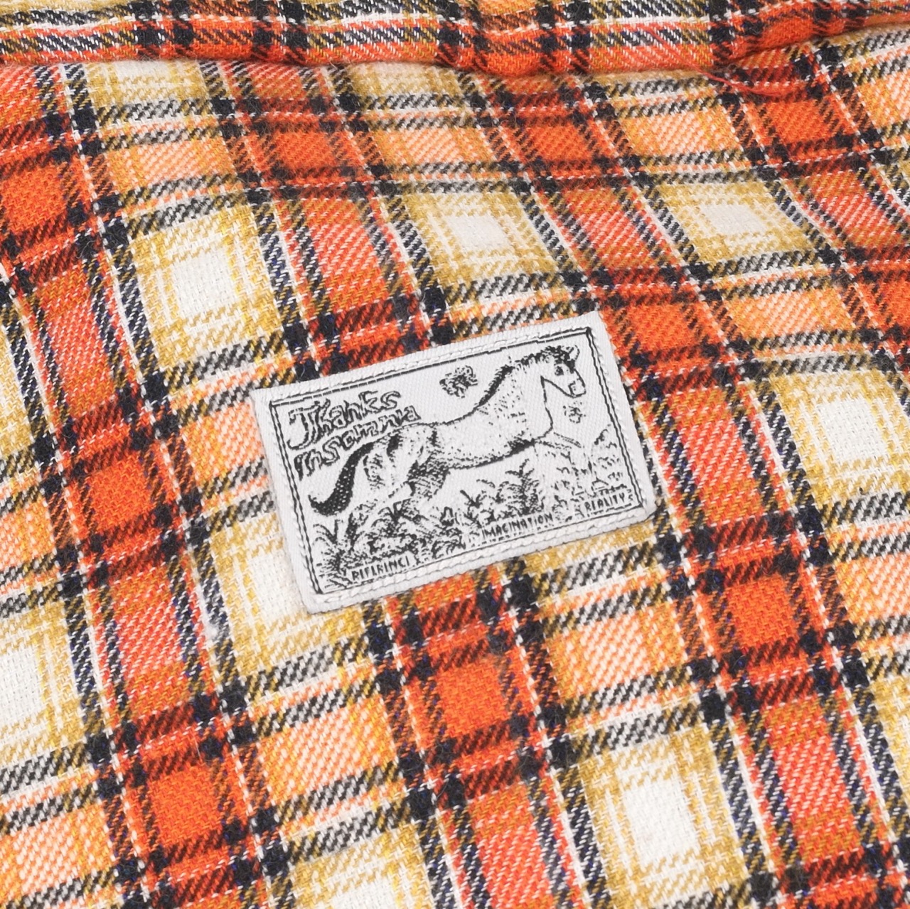 Backpack Julea Orange Plaid Thanksinsomnia