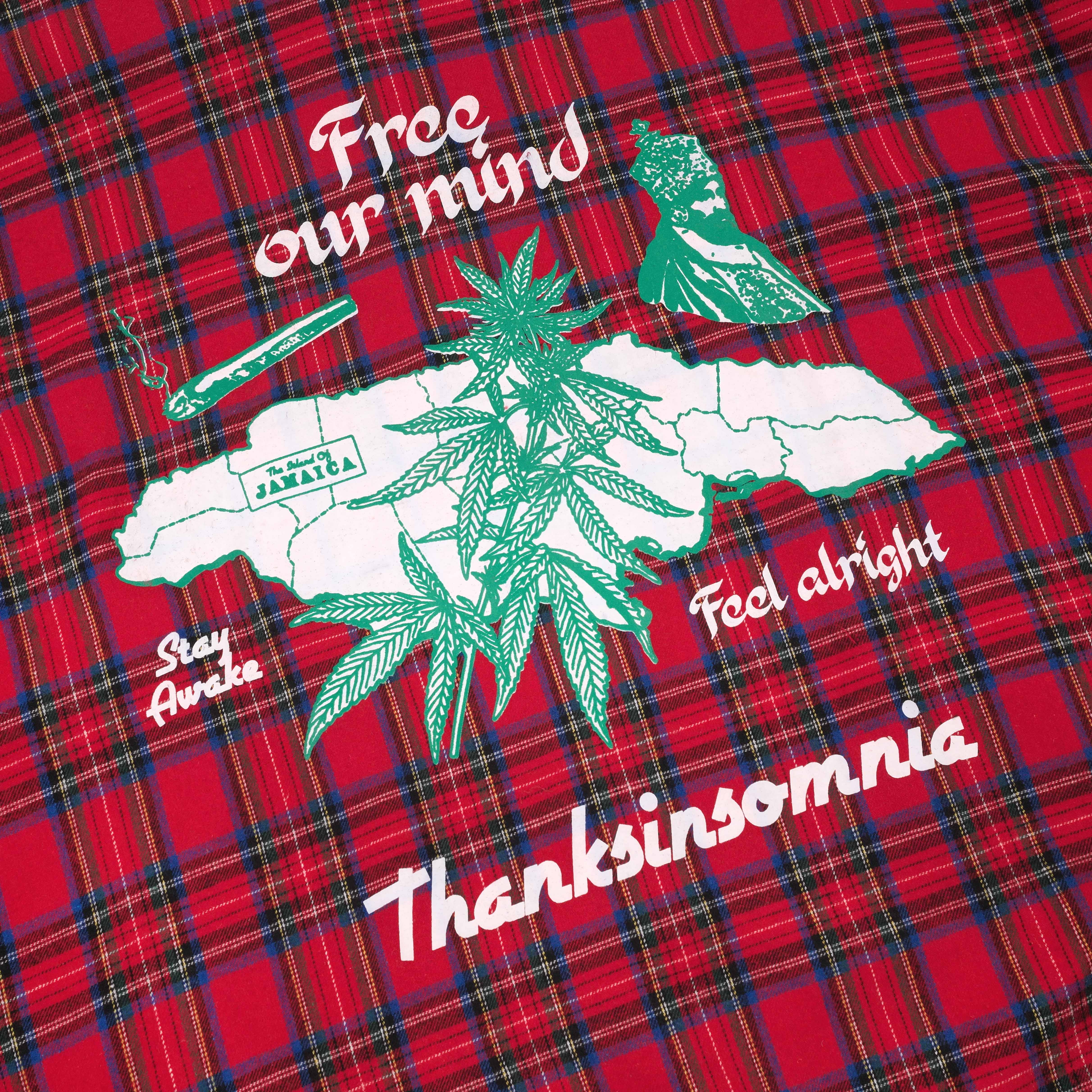 04 - Oversized Flannel Long Shirt Yezelin Red Thanksinsomnia
