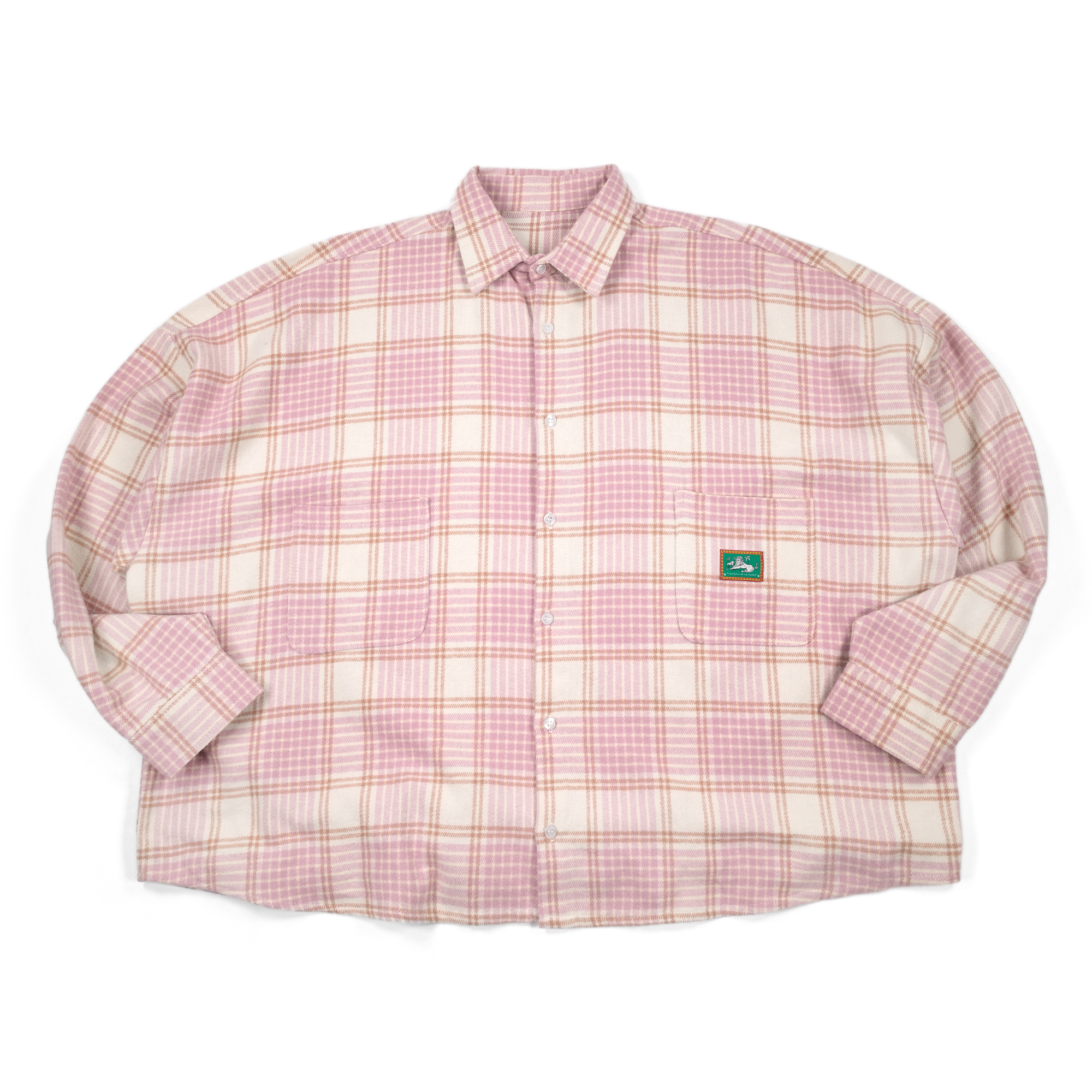 04 - Oversized Flannel Long Shirt Yezelin Light Purple Thanksinsomnia