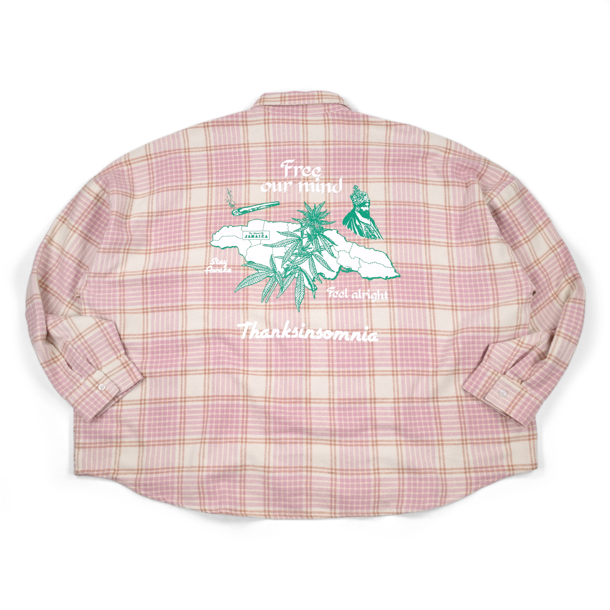04 - Oversized Flannel Long Shirt Yezelin Light Purple Thanksinsomnia