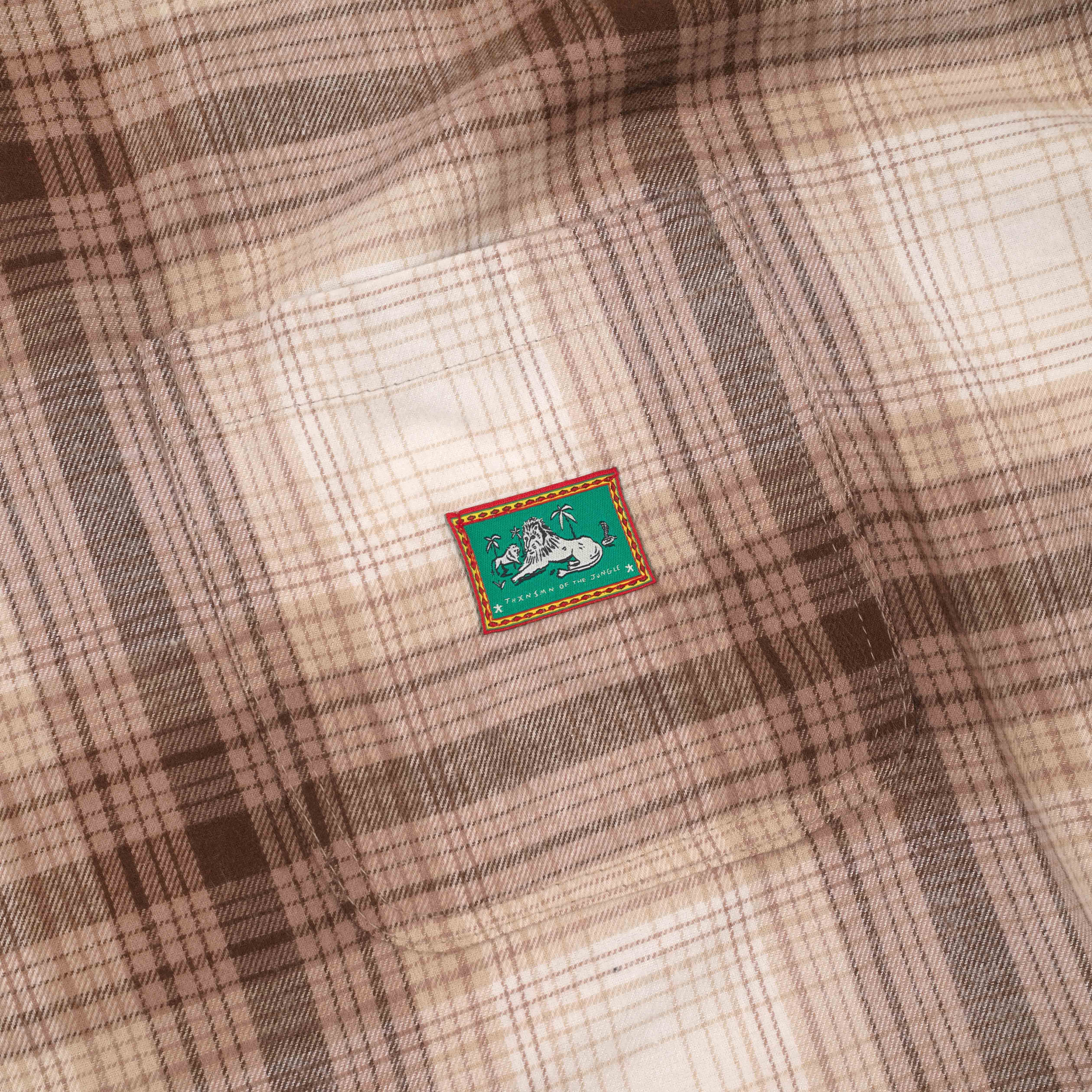 04 - Oversized Flannel Long Shirt Yezelin Brown Thanksinsomnia