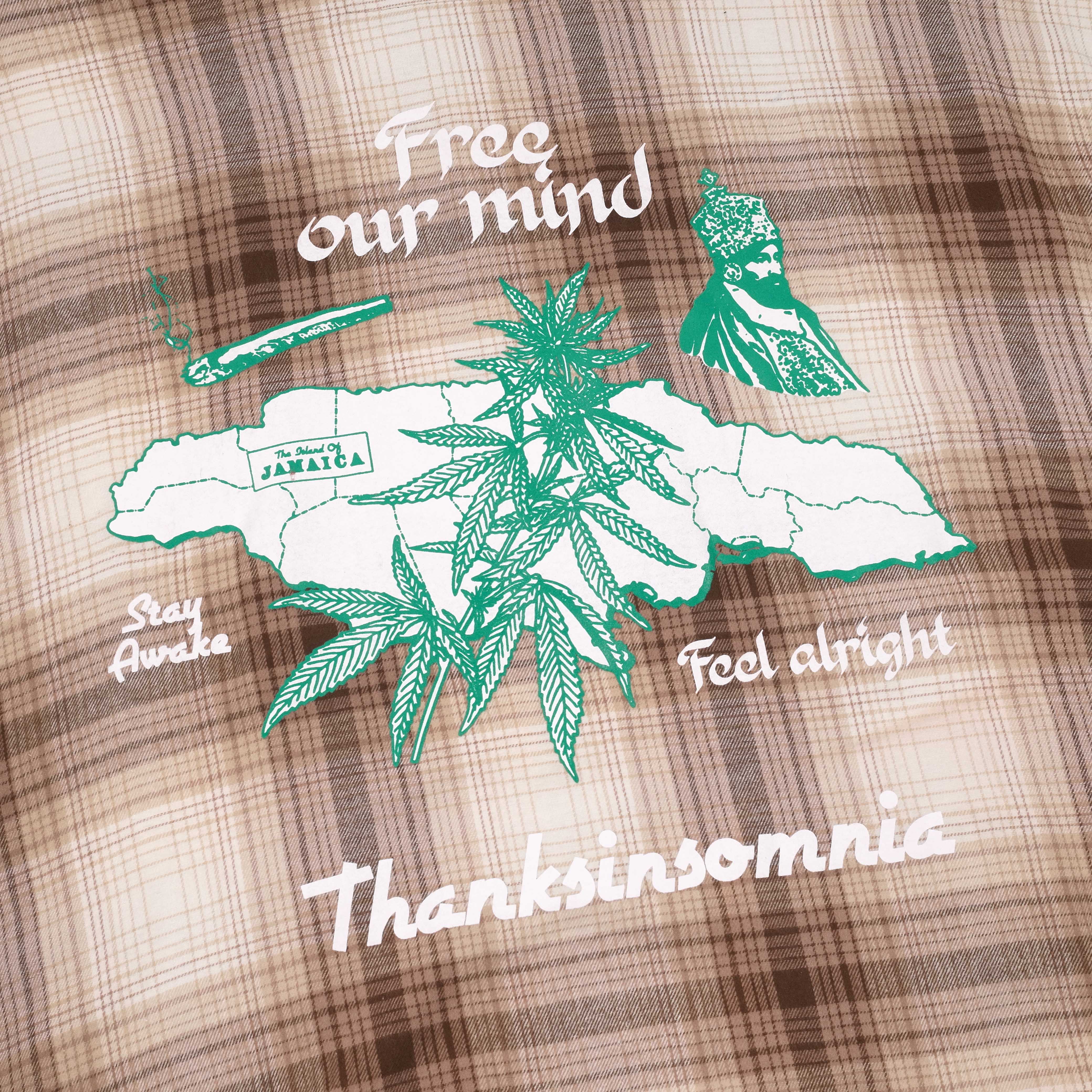 04 - Oversized Flannel Long Shirt Yezelin Brown Thanksinsomnia