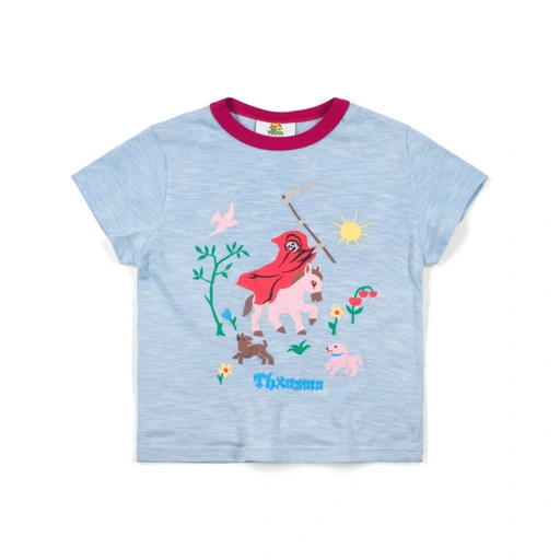 Baby Tee Nellie Light Blue Thanksinsomnia Girls