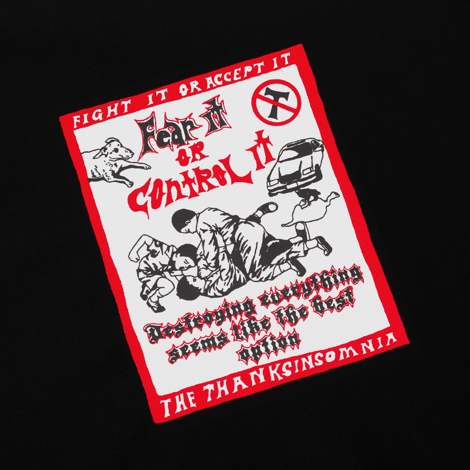 Tshirt Humora Black Thanksinsomnia