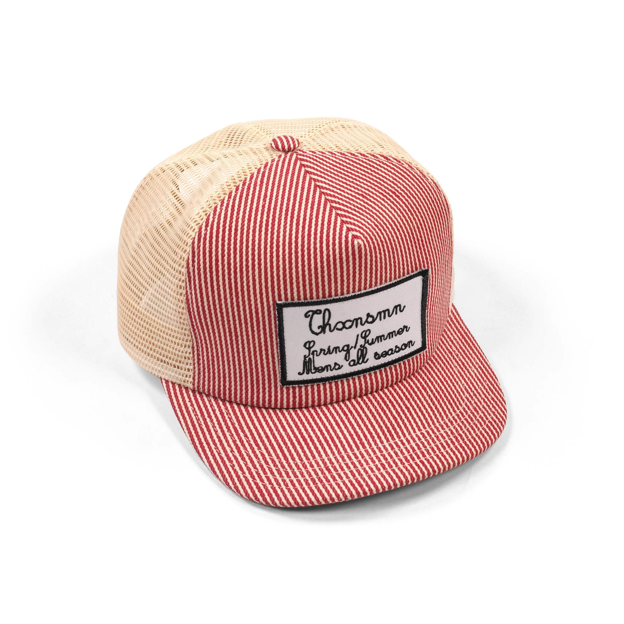 Trucker Hat Oliva Red Stripe Thanksinsomnia