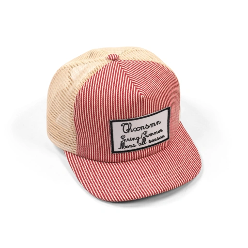 Trucker Hat Oliva Red Stripe Thanksinsomnia