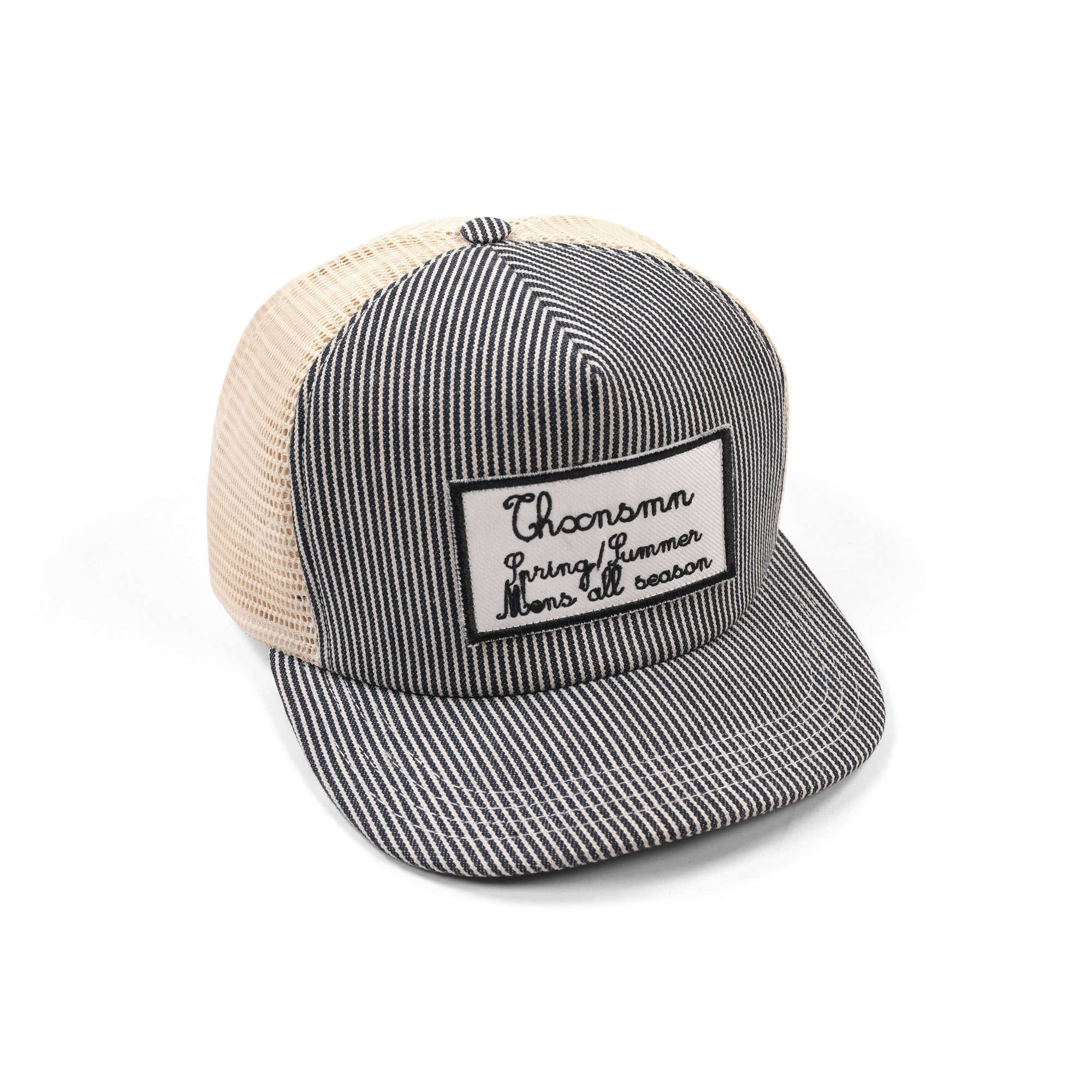 Trucker Hat Oliva Navy Stripe Thanksinsomnia