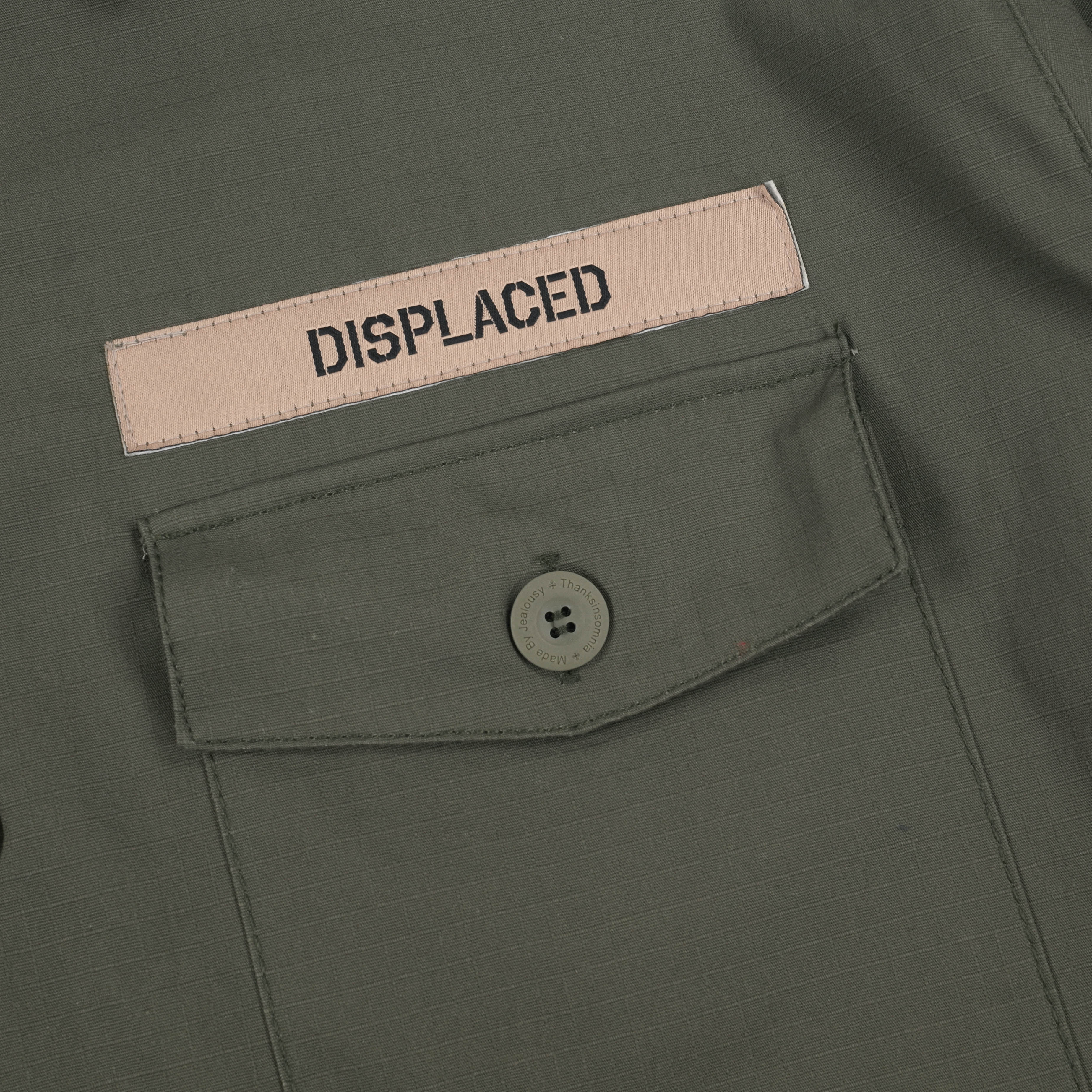 Oversized Shirt Jacket Leraya Muted Olive Thanksinsomnia