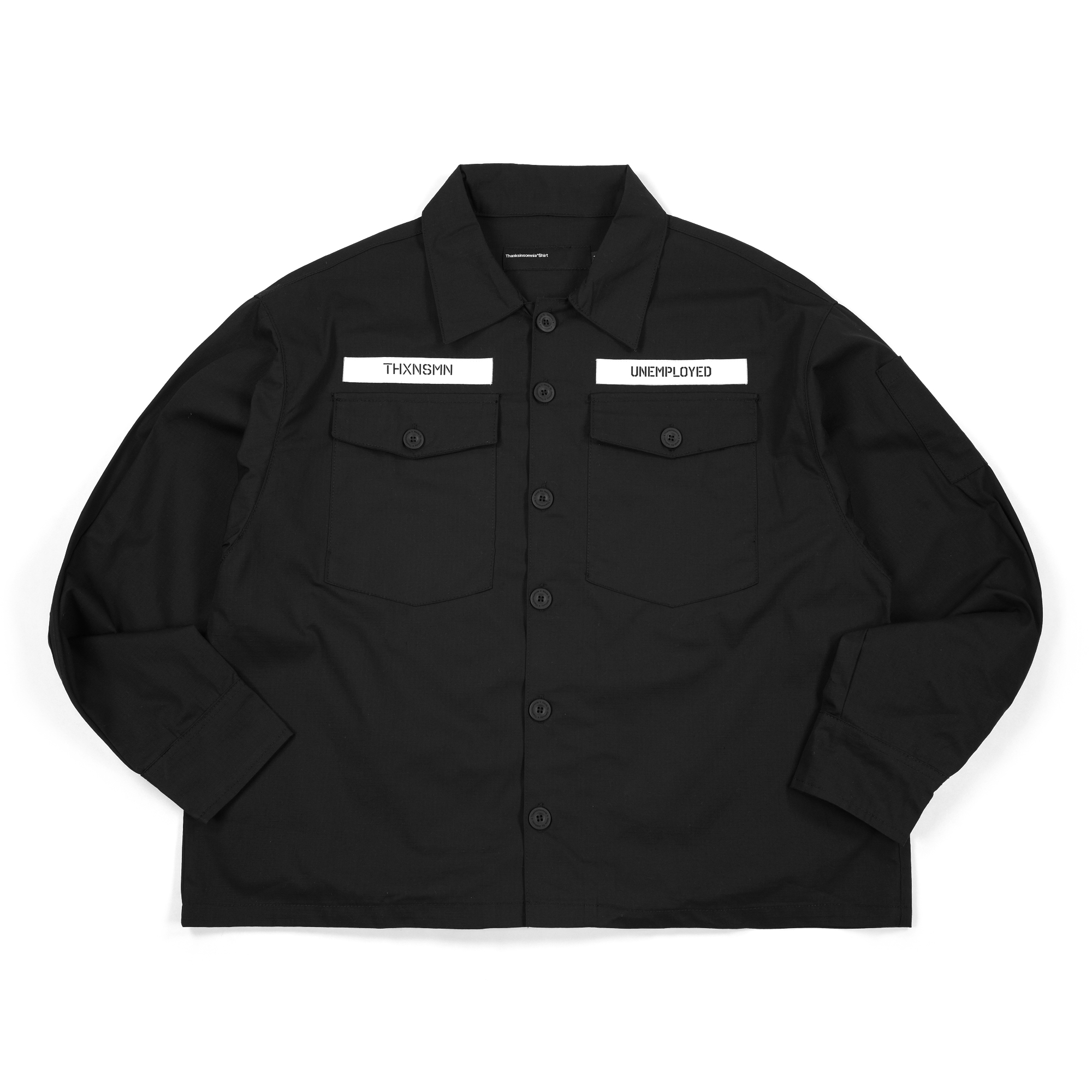 Oversized Shirt Jacket Kendera Black Thanksinsomnia