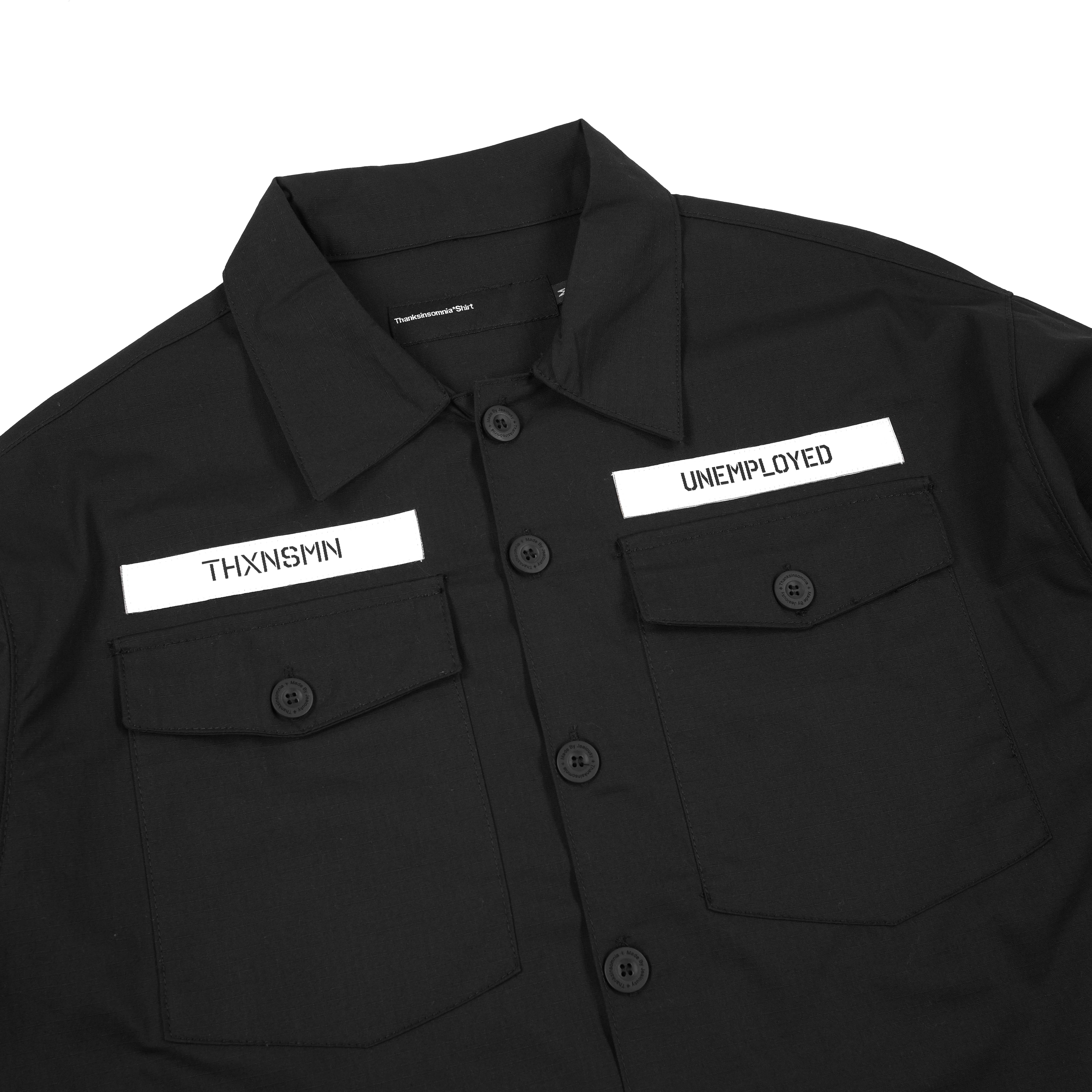 Oversized Shirt Jacket Kendera Black Thanksinsomnia