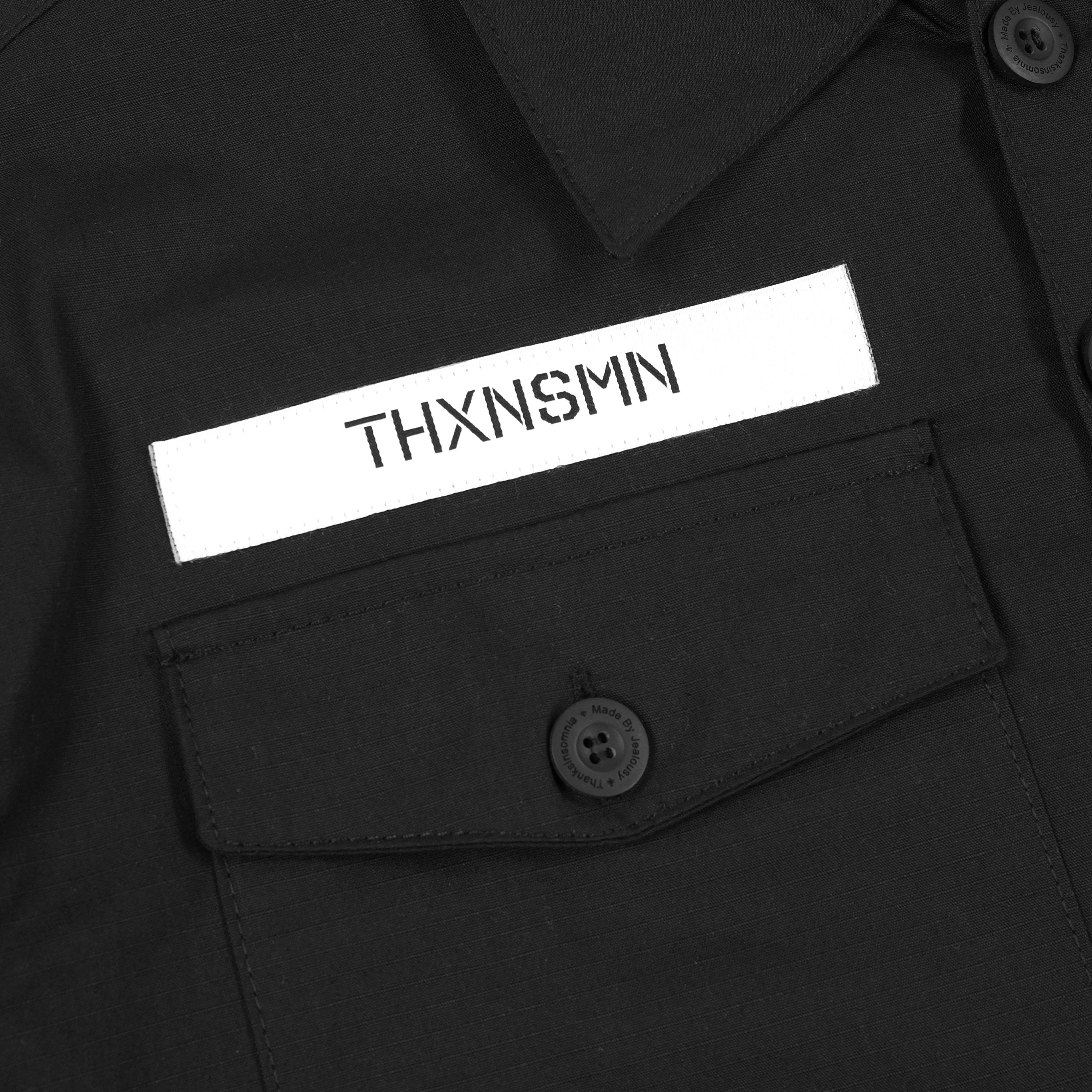 Oversized Shirt Jacket Kendera Black Thanksinsomnia