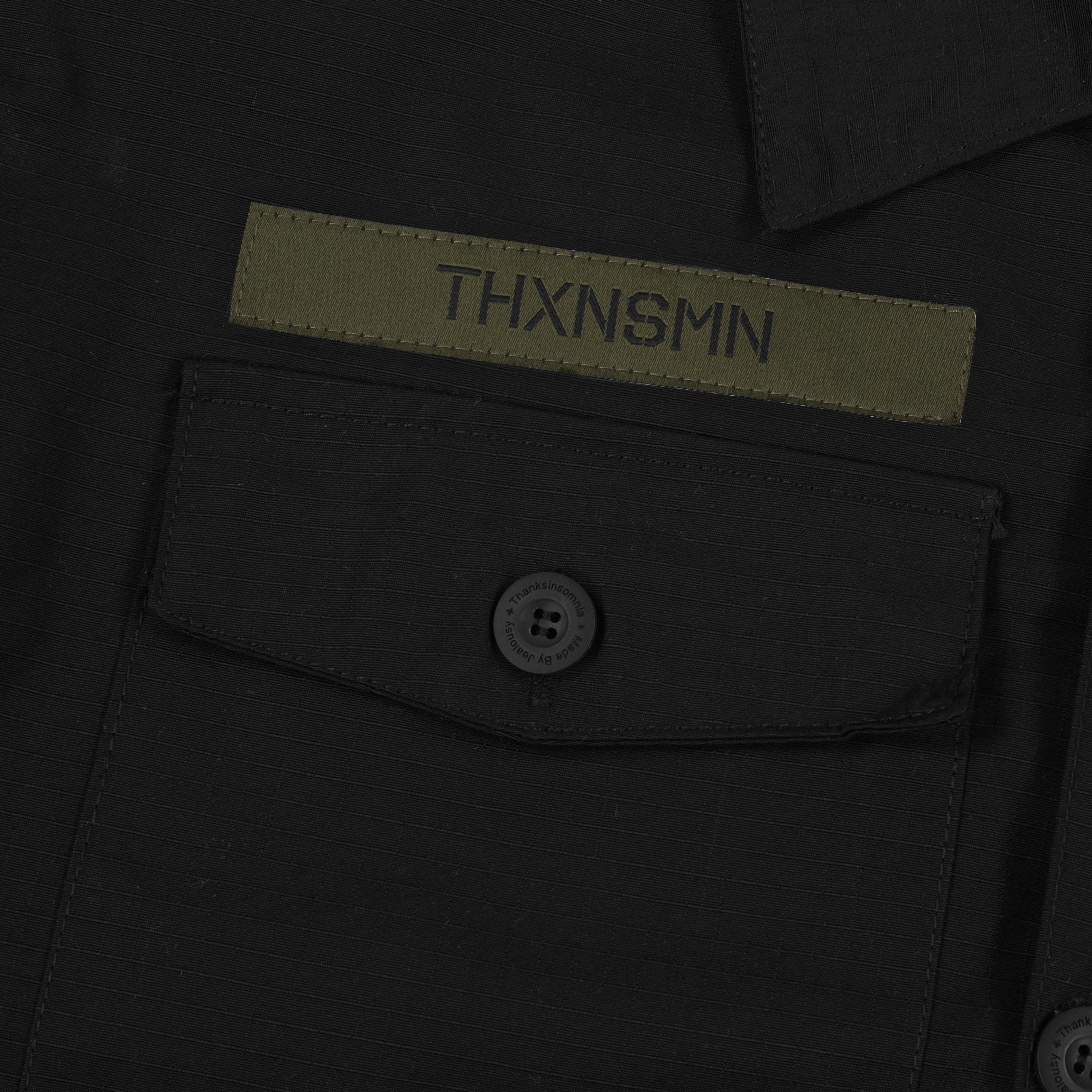 Oversized Shirt Jacket Jazira Black Thanksinsomnia