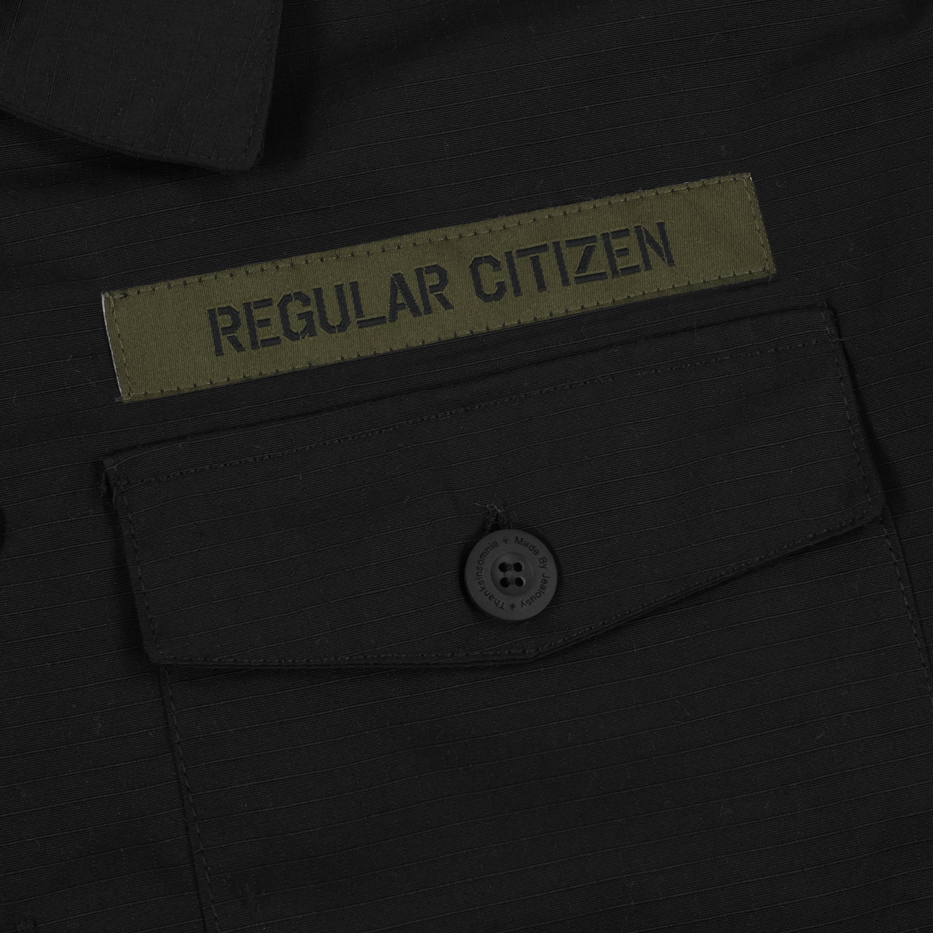 Oversized Shirt Jacket Jazira Black Thanksinsomnia