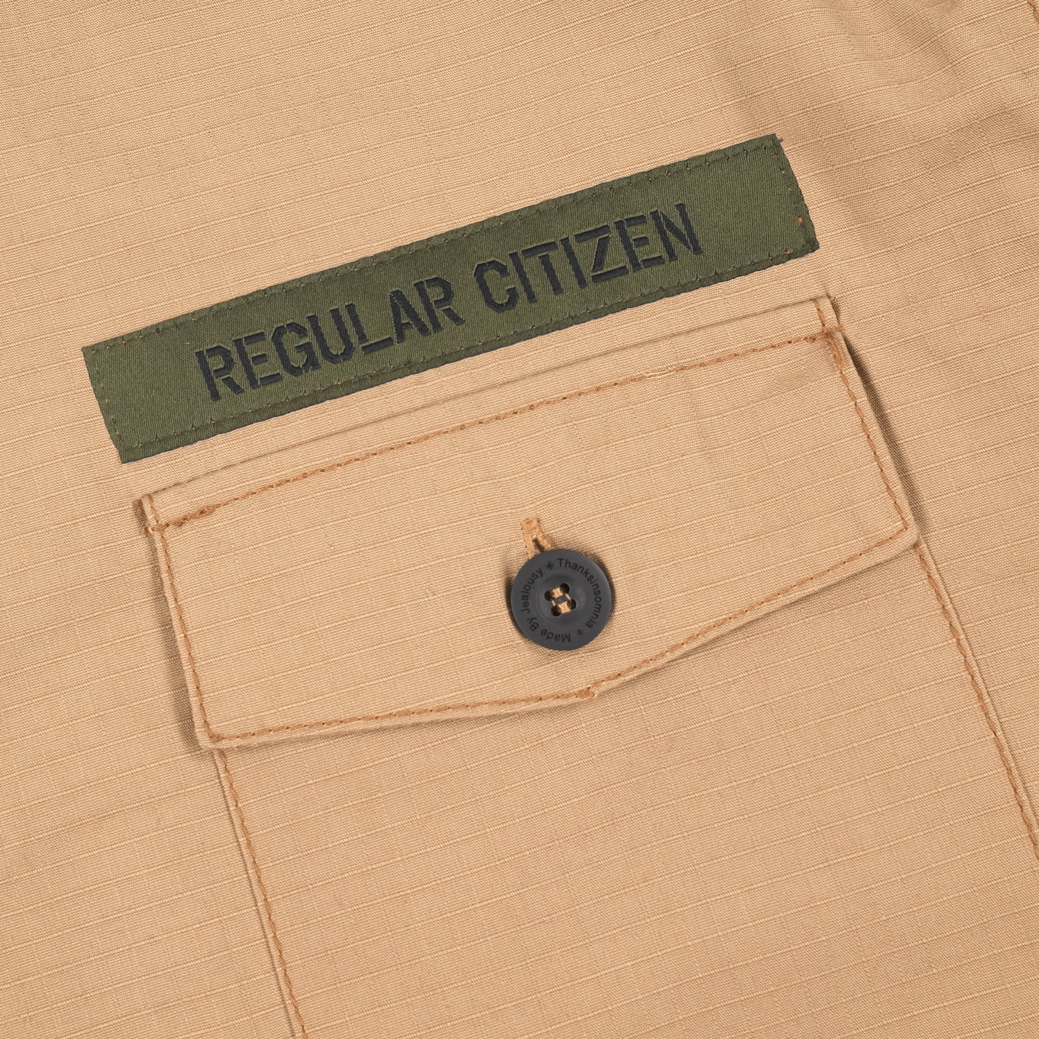 Oversized Shirt Jacket Jazira Khaki Thanksinsomnia