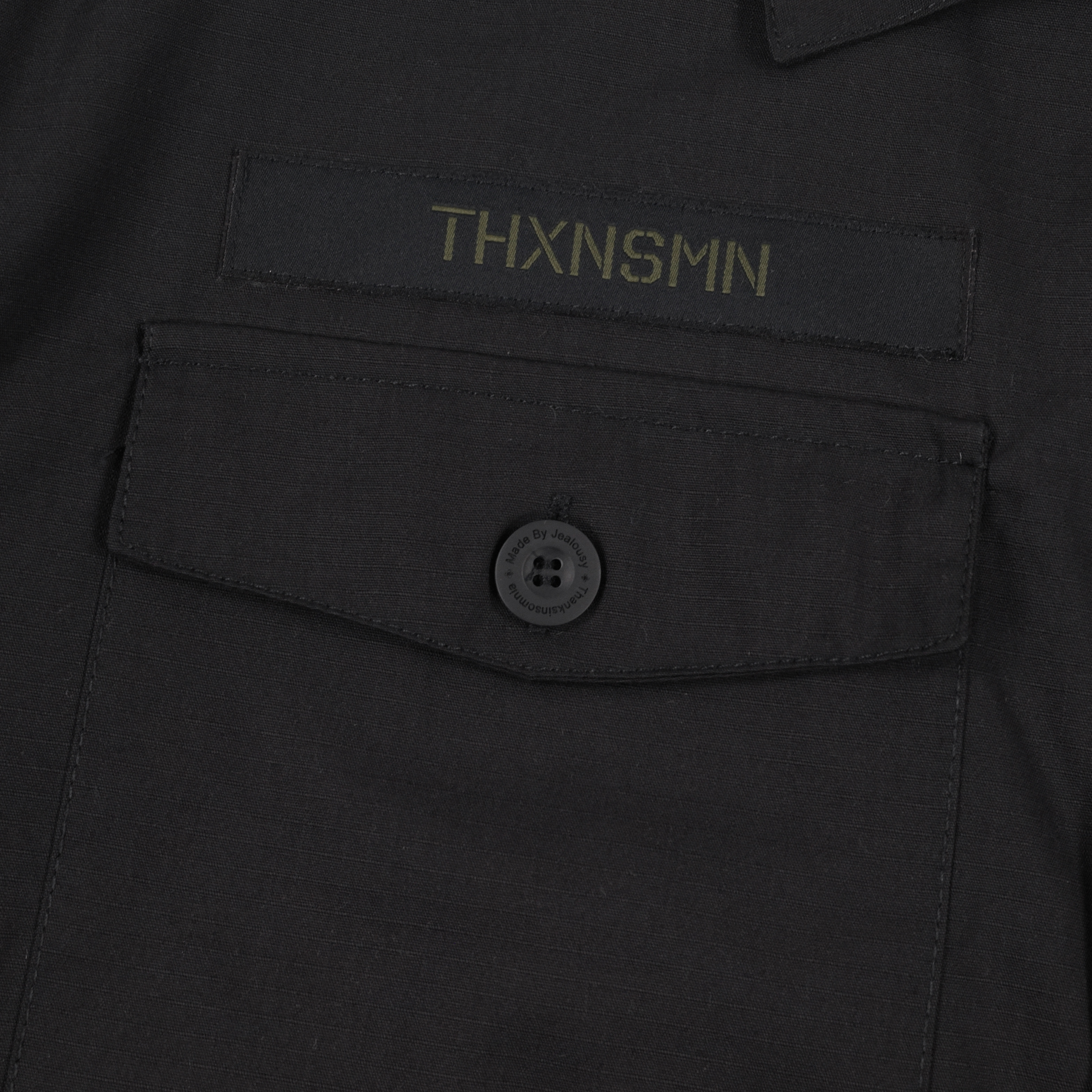 Oversized Shirt Jacket Yarea Black Thanksinsomnia