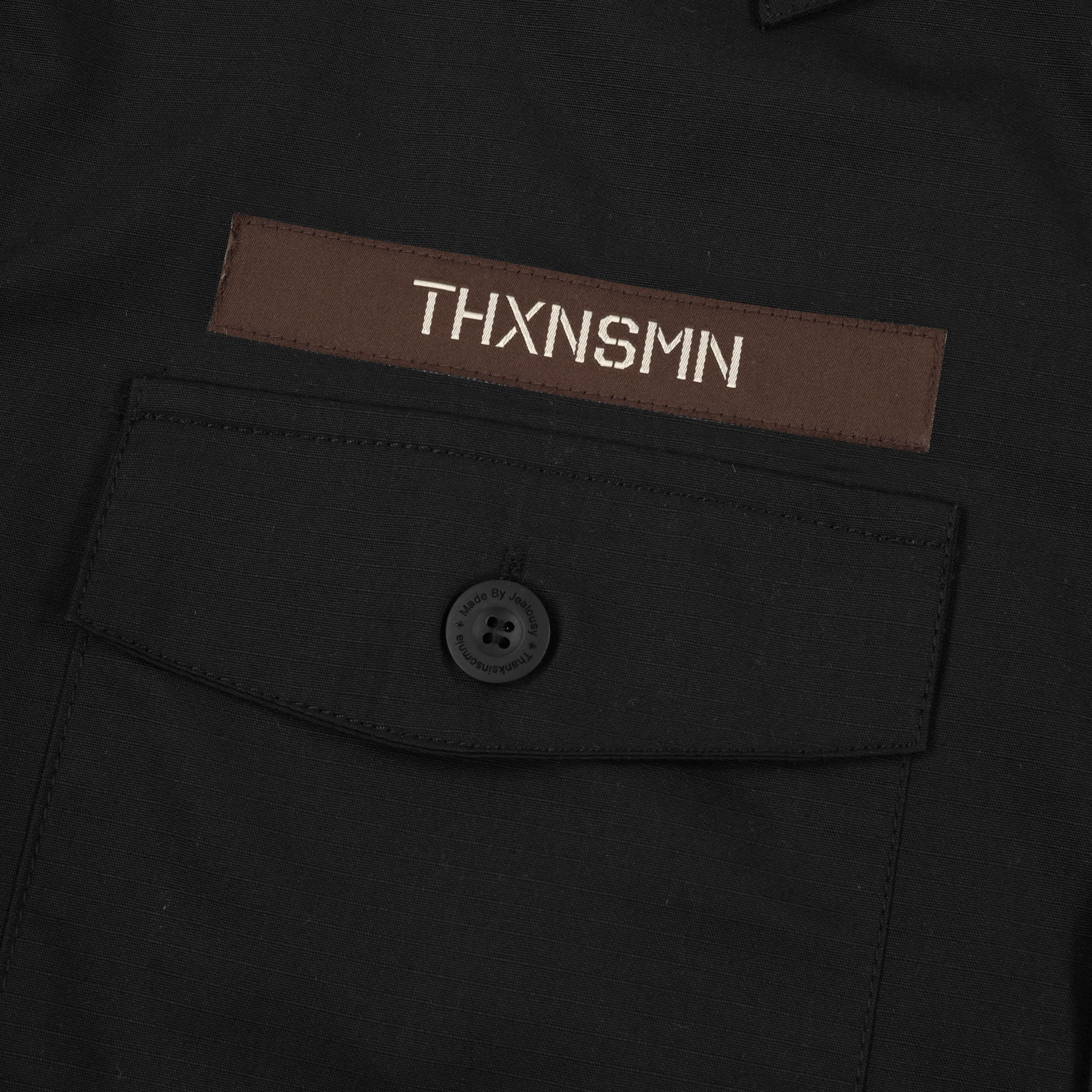 Oversized Shirt Jacket Hadley Black Thanksinsomnia