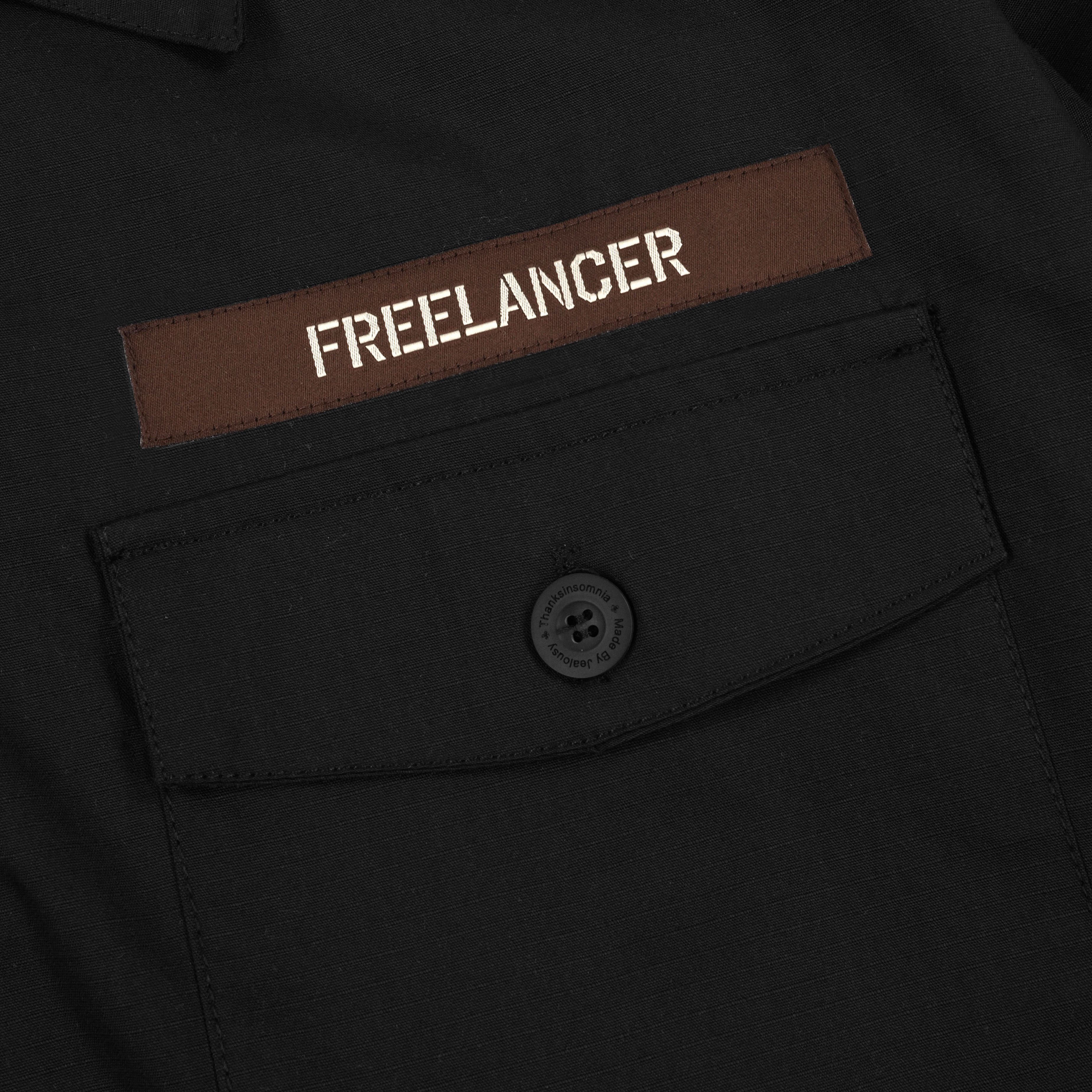 Oversized Shirt Jacket Hadley Black Thanksinsomnia