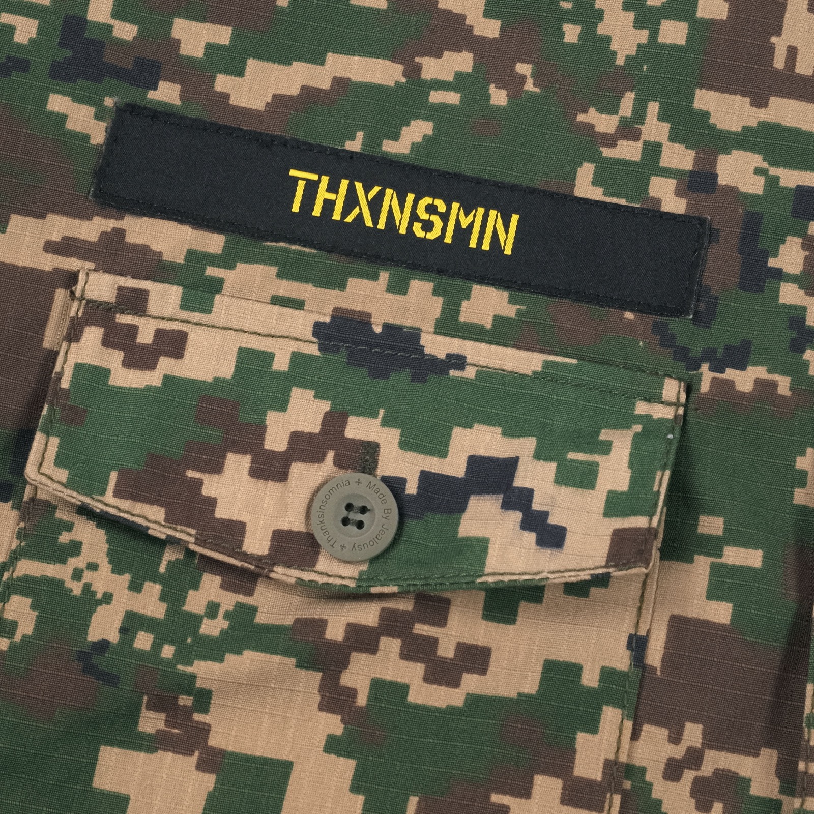 Oversized Shirt Jacket Georgia Pixel Camo Thanksinsomnia