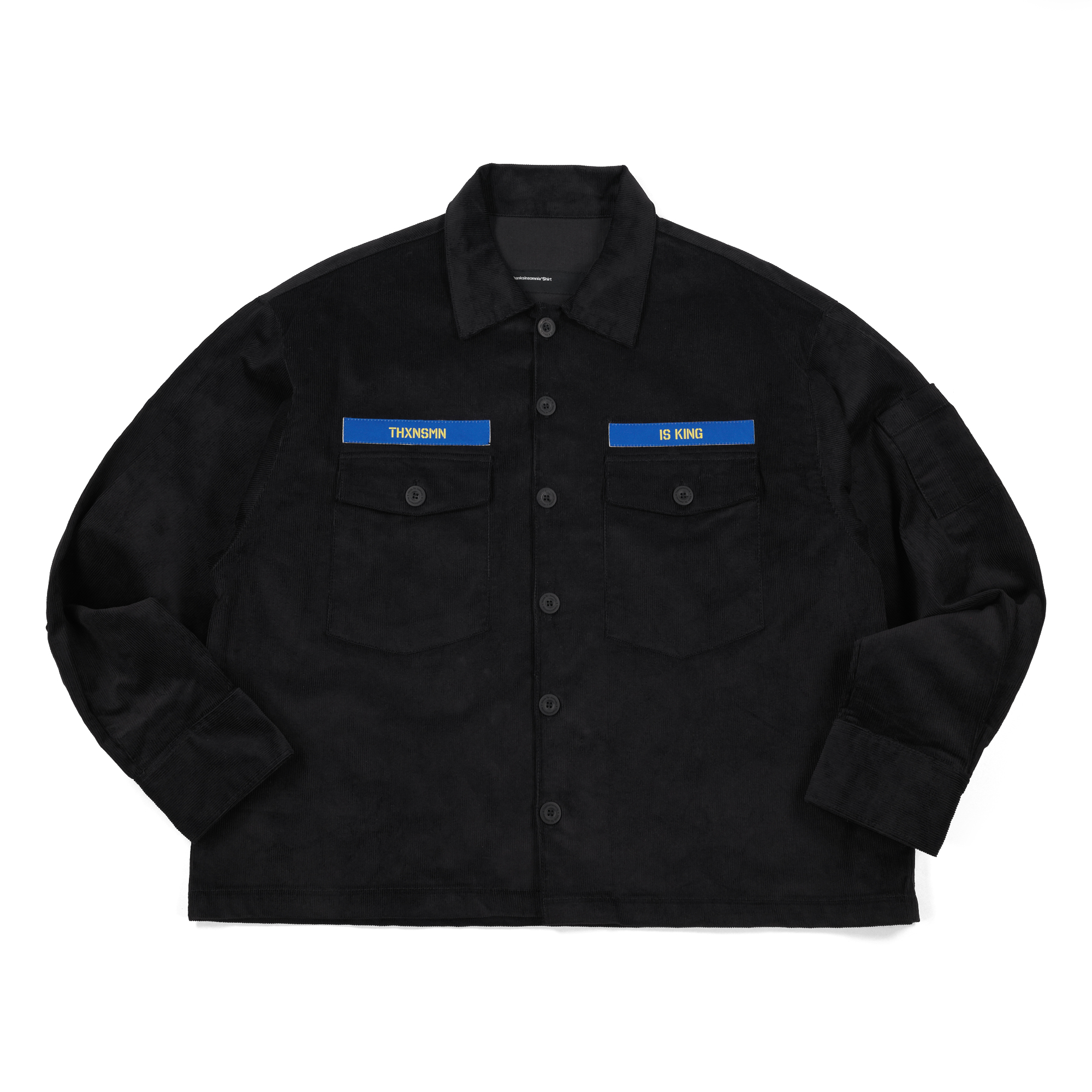 Oversized Shirt Jacket Rachela Black Thanksinsomnia