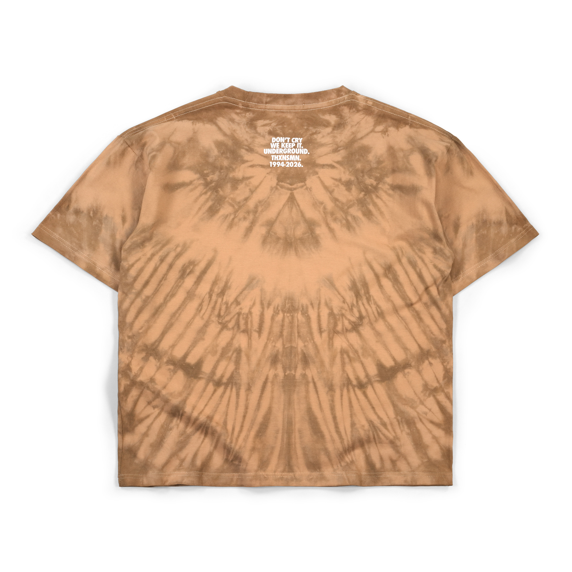 Tshirt Stevania Caramel Brown Tie-Dye Thanksinsomnia
